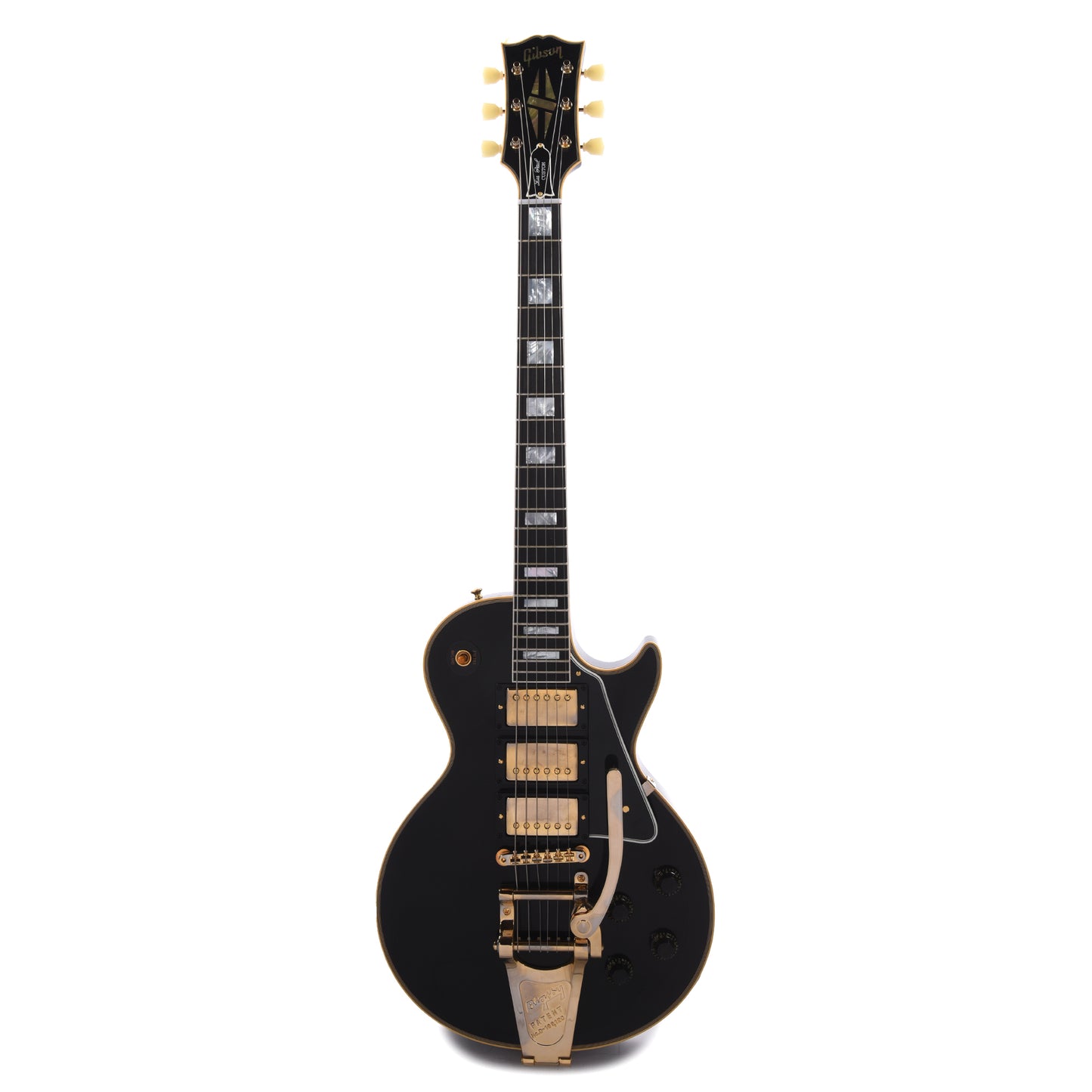 Gibson Custom Shop 1957 Les Paul Custom Reissue 3-Pickup Ebony VOS w/Bigsby Electric Guitars / Solid Body