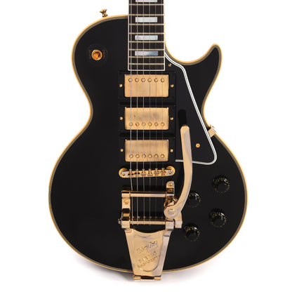 Gibson Custom Shop 1957 Les Paul Custom Reissue 3-Pickup Ebony VOS w/Bigsby Electric Guitars / Solid Body