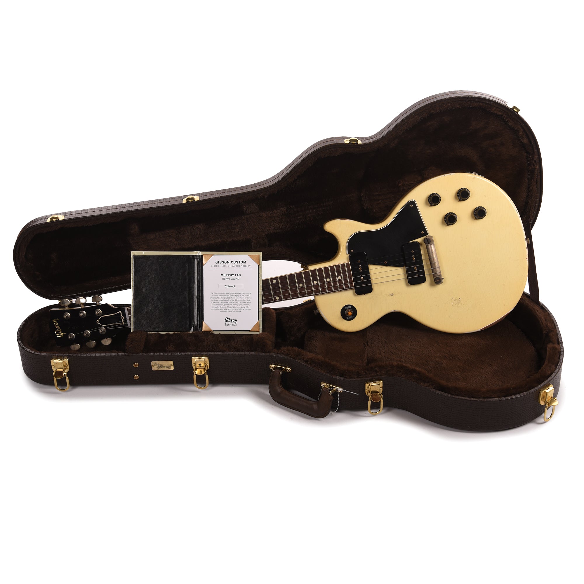 Gibson Custom Shop 1957 Les Paul Special Single Cut Antique Polaris White Murphy Lab Heavy Aged Electric Guitars / Solid Body