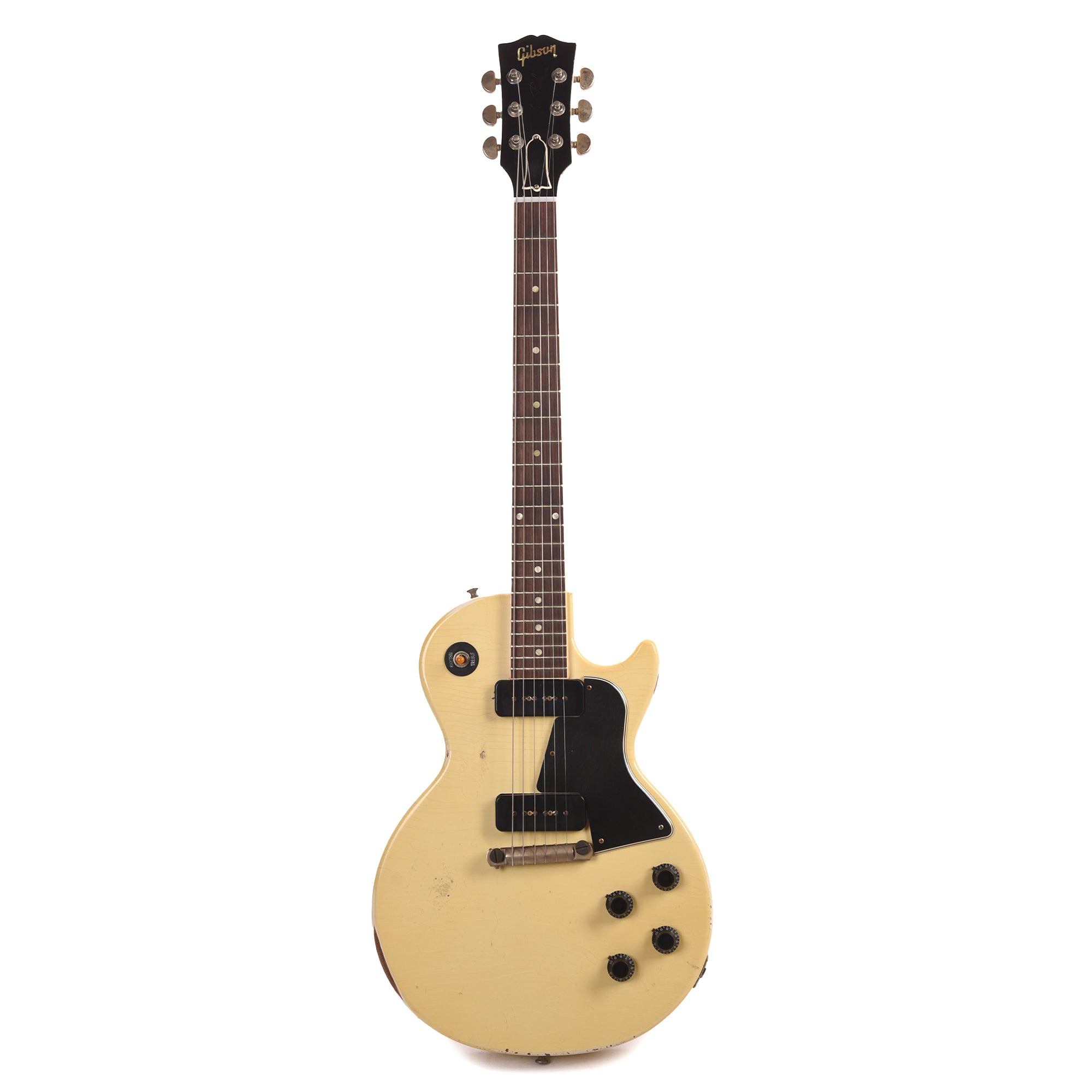Gibson Custom Shop 1957 Les Paul Special Single Cut Antique Polaris White Murphy Lab Heavy Aged Electric Guitars / Solid Body