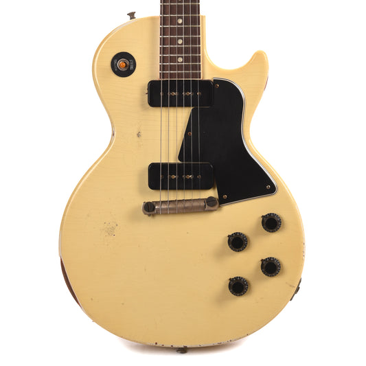 Gibson Custom Shop 1957 Les Paul Special Single Cut Antique Polaris White Murphy Lab Heavy Aged Electric Guitars / Solid Body