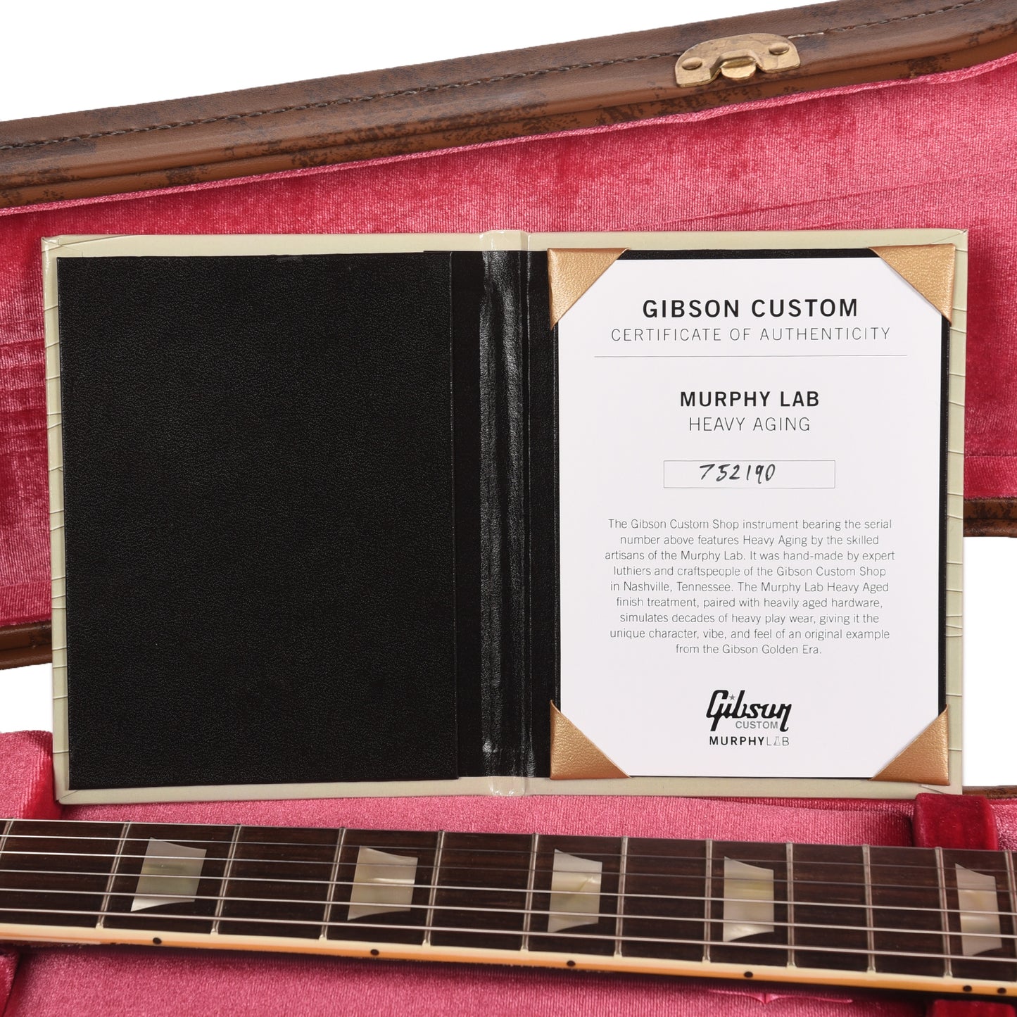 Gibson Custom Shop 1957 Les Paul Standard "CME Spec" Ebony Over Goldtop Murphy Lab Heavy Aged w/60 V2 Neck Electric Guitars / Solid Body
