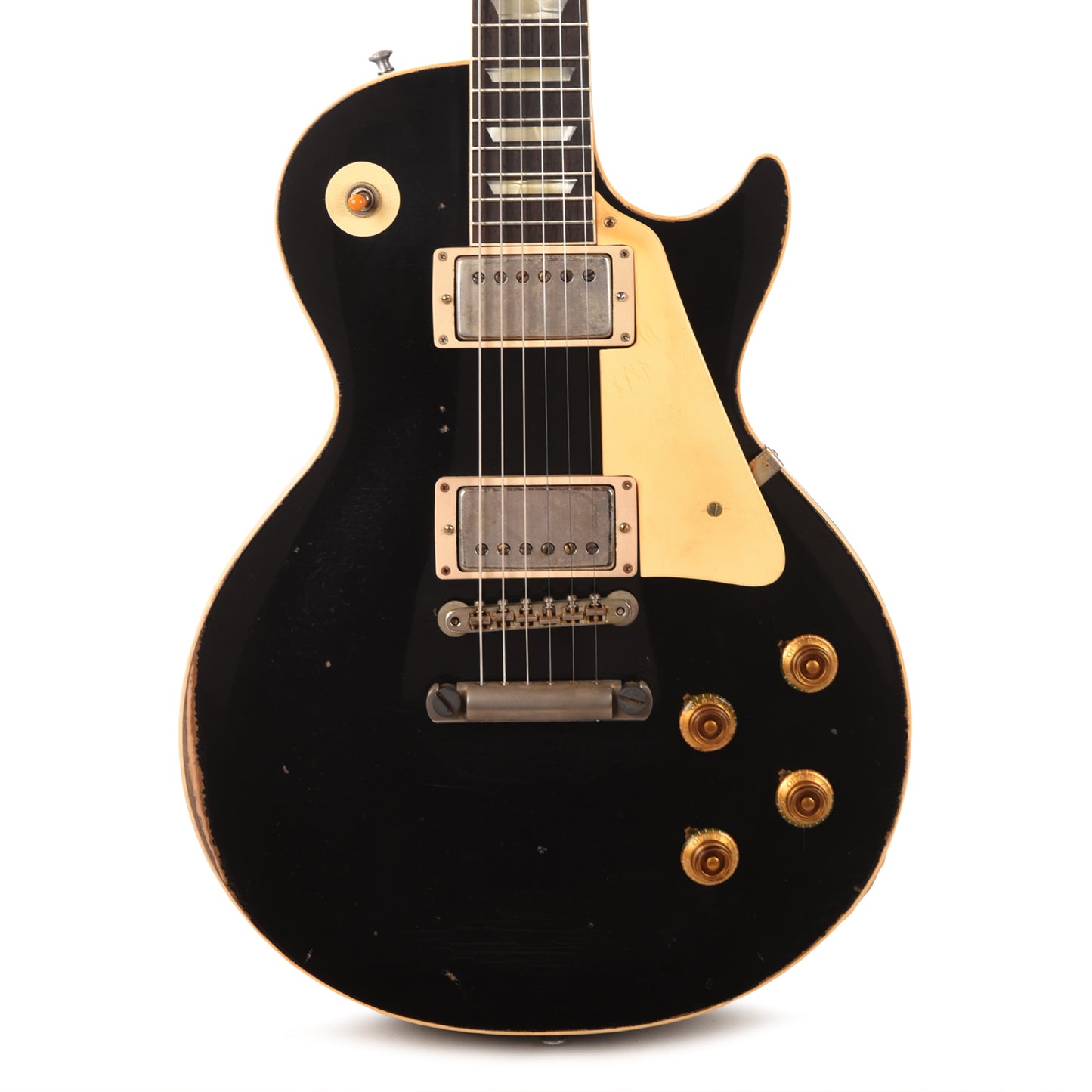 Gibson Custom Shop 1957 Les Paul Standard Ebony Over All Double Gold Murphy Lab Ultra Heavy Aged Electric Guitars / Solid Body