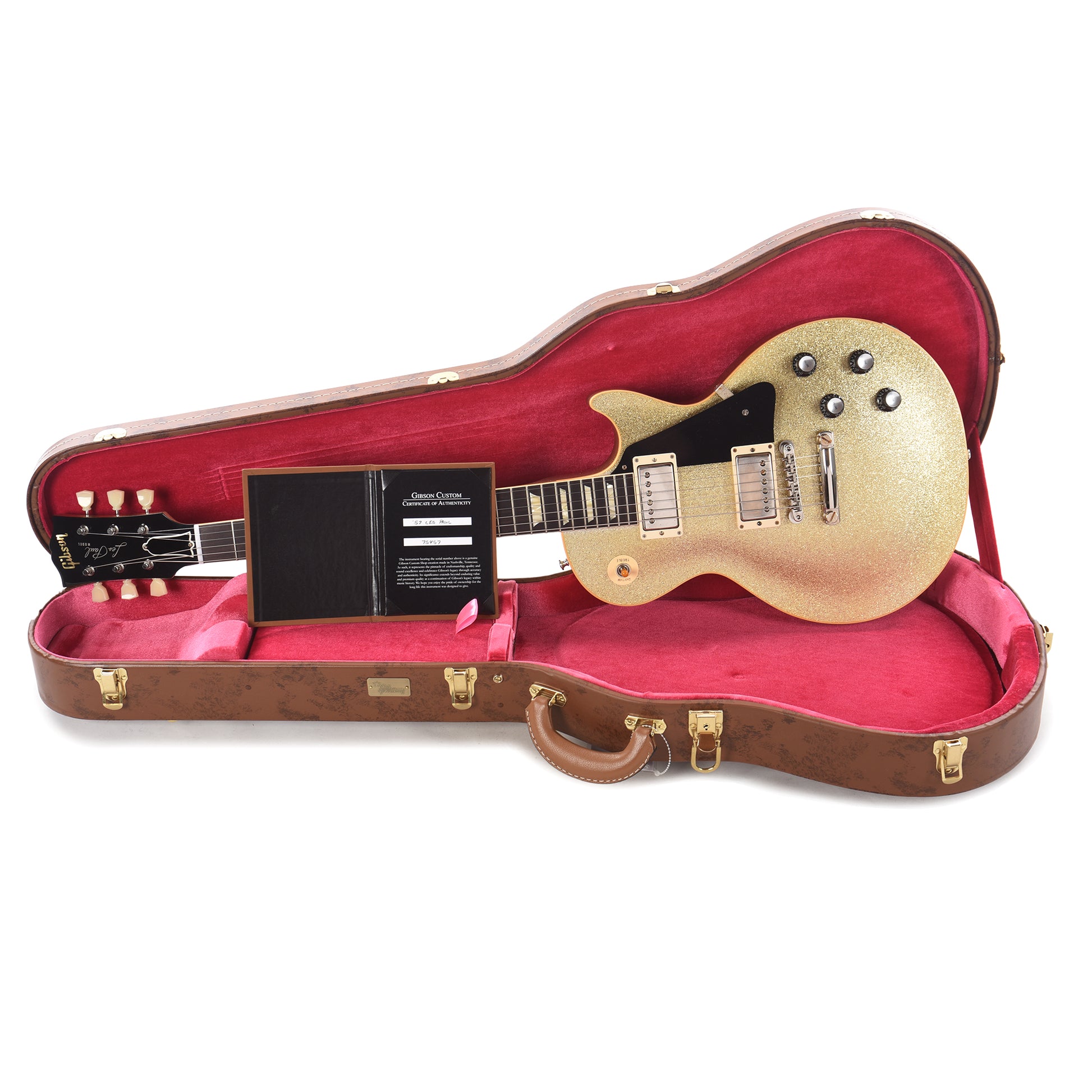 Gibson Custom Shop 1957 Les Paul Standard Reissue "CME Spec" Antique Silver Sparkle VOS Electric Guitars / Solid Body