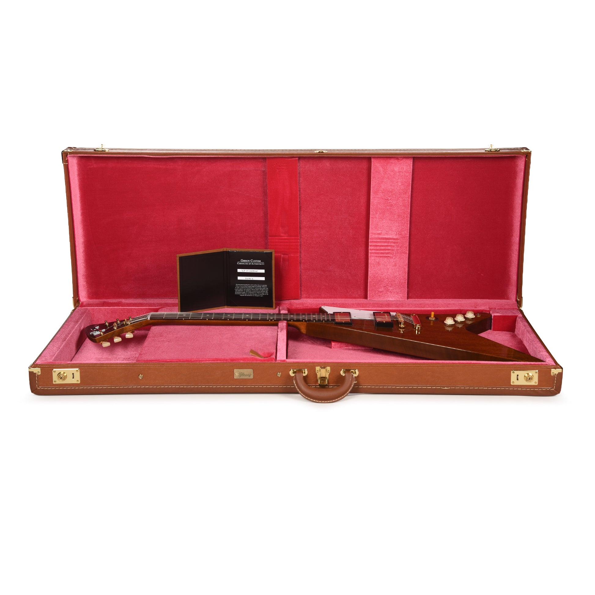 Gibson Custom Shop 1957 Mahogany Moderne Reissue Antique Natural VOS Electric Guitars / Solid Body