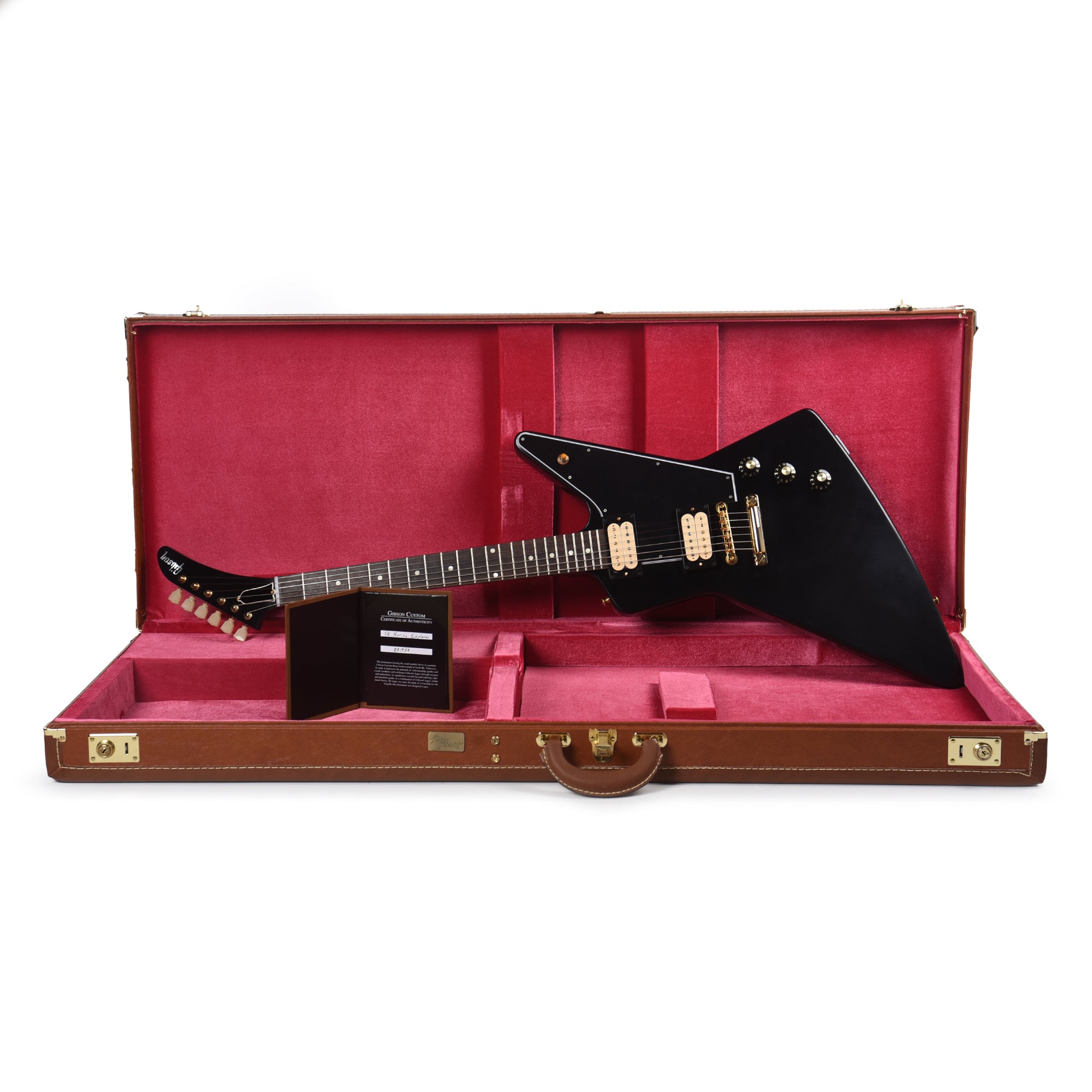 Gibson Custom Shop 1958 Korina Explorer Ebony VOS w/Black Pickguard Electric Guitars / Solid Body