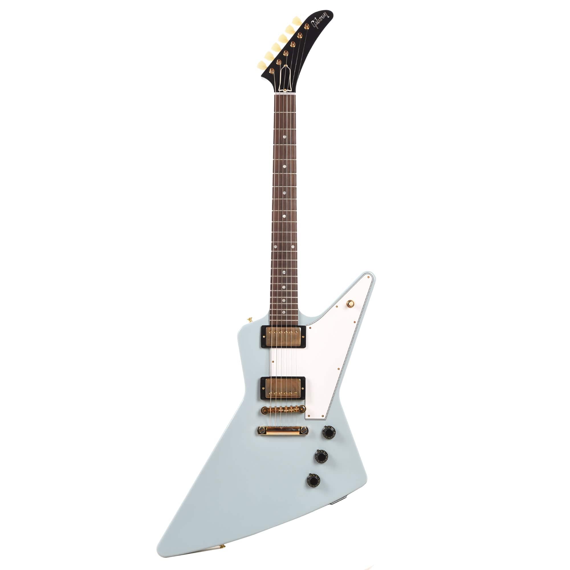 Gibson Custom Shop 1958 Korina Explorer Frost Blue VOS w/White