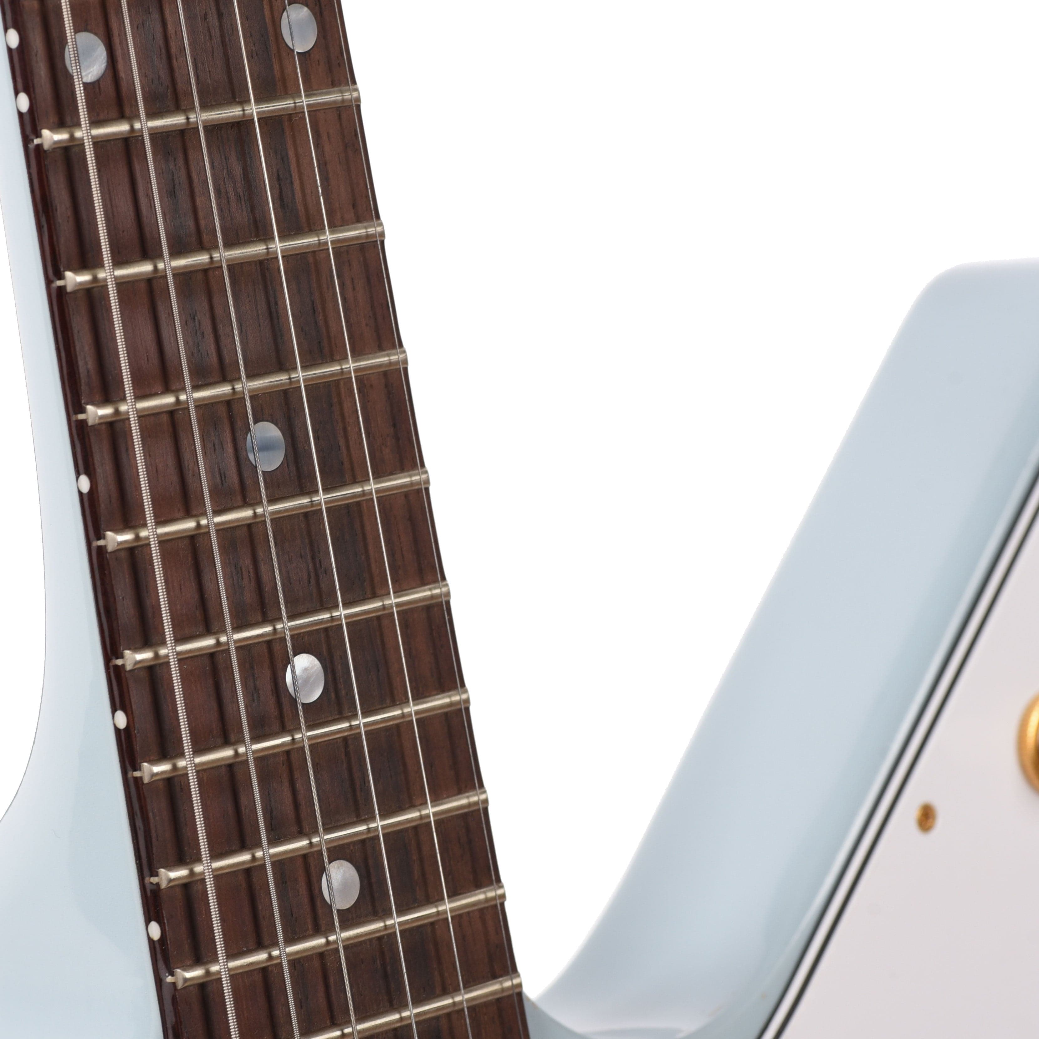 Gibson Custom Shop 1958 Korina Explorer Frost Blue VOS w/White