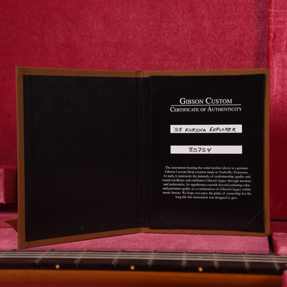 Gibson Custom Shop 1958 Korina Explorer Reissue Natural w/Black Pickguard Electric Guitars / Solid Body