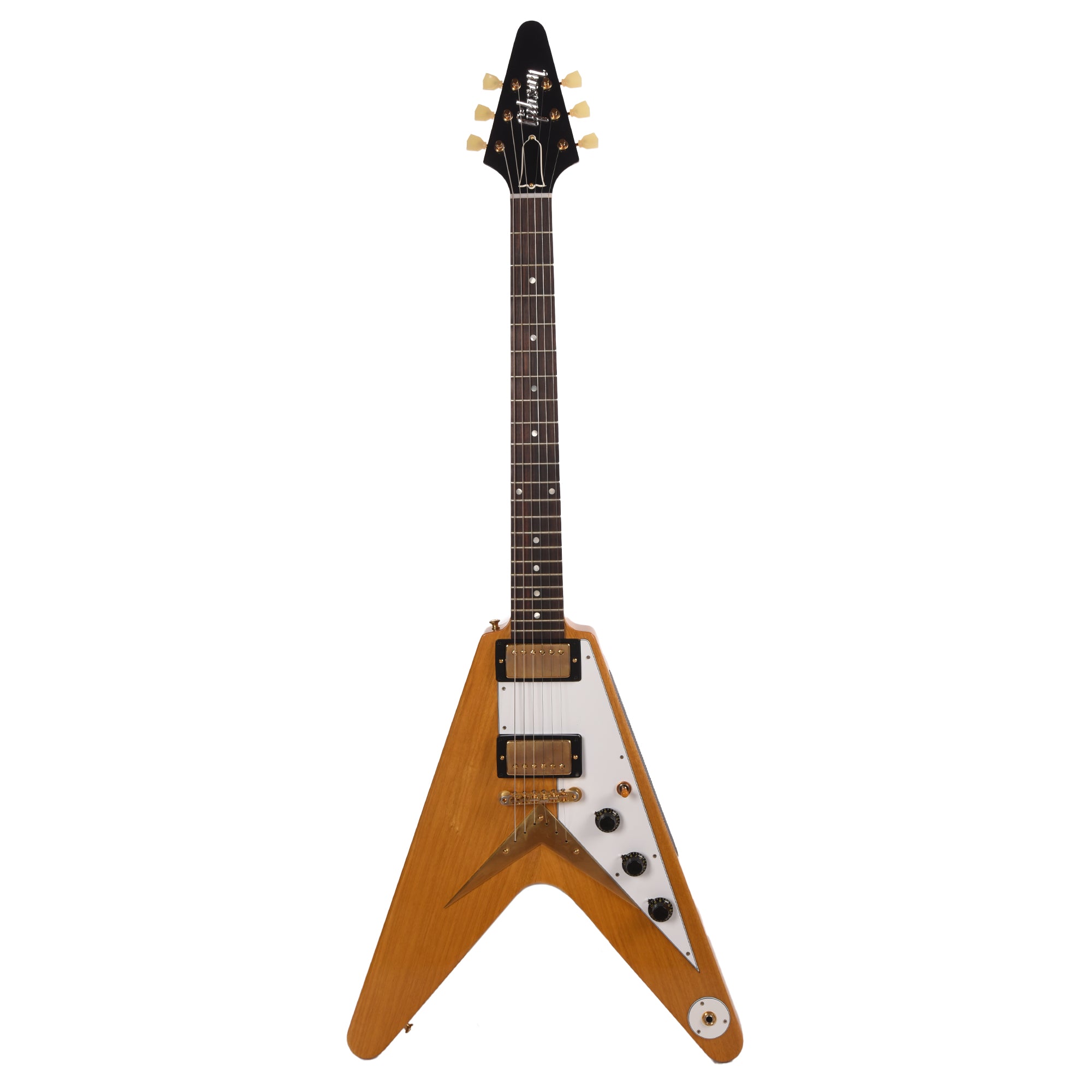 Gibson Custom Shop 1958 Korina Flying V Reissue Natural w/White Pickguard Electric Guitars / Solid Body