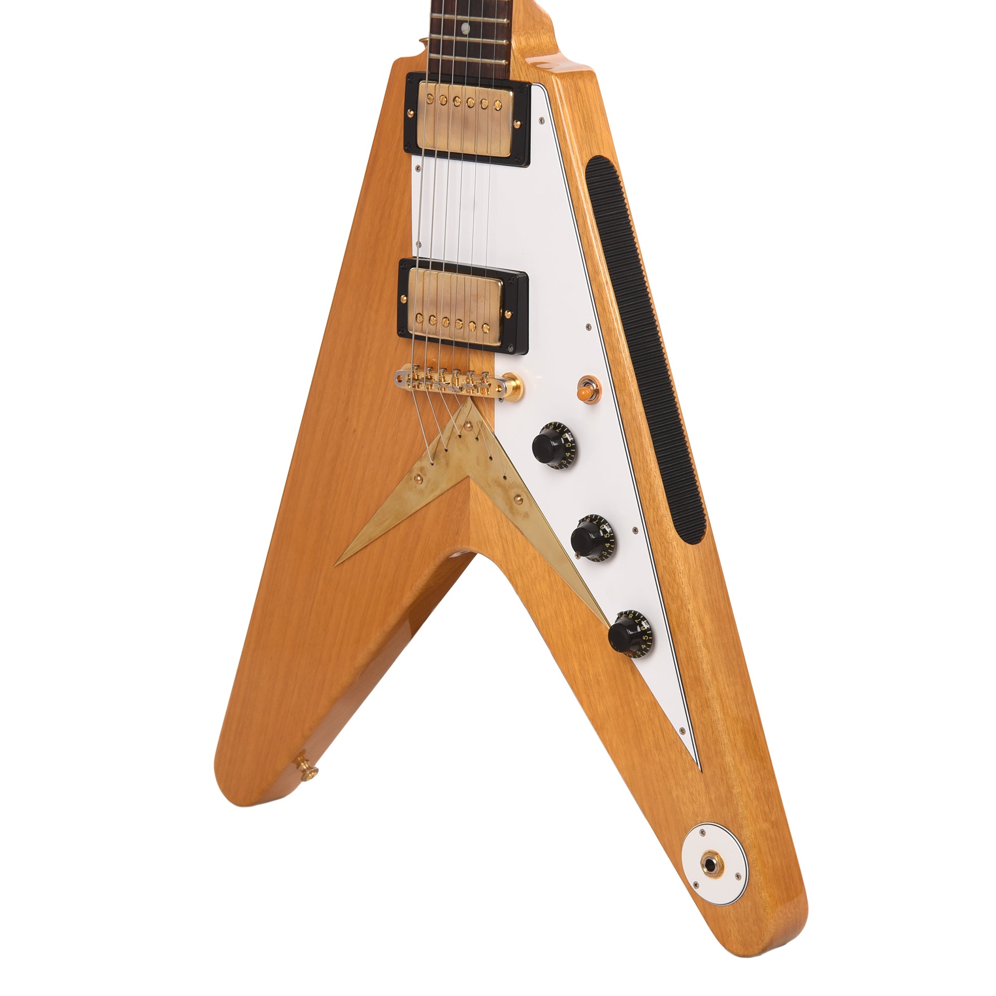 Gibson Custom Shop 1958 Korina Flying V Reissue Natural w/White Pickguard Electric Guitars / Solid Body