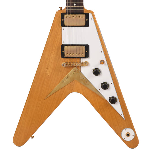 Gibson Custom Shop 1958 Korina Flying V Reissue Natural w/White Pickguard Electric Guitars / Solid Body
