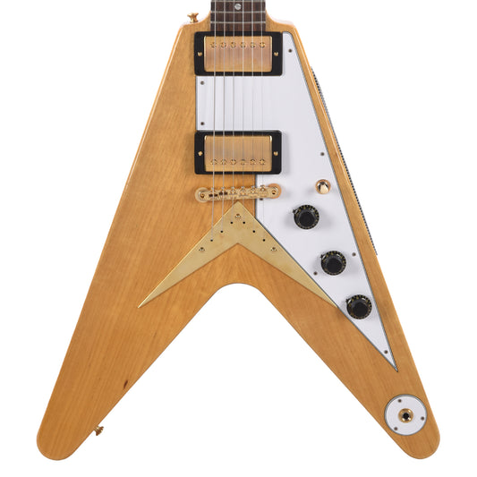 Gibson Custom Shop 1958 Korina Flying V Reissue Natural w/White Pickguard Electric Guitars / Solid Body