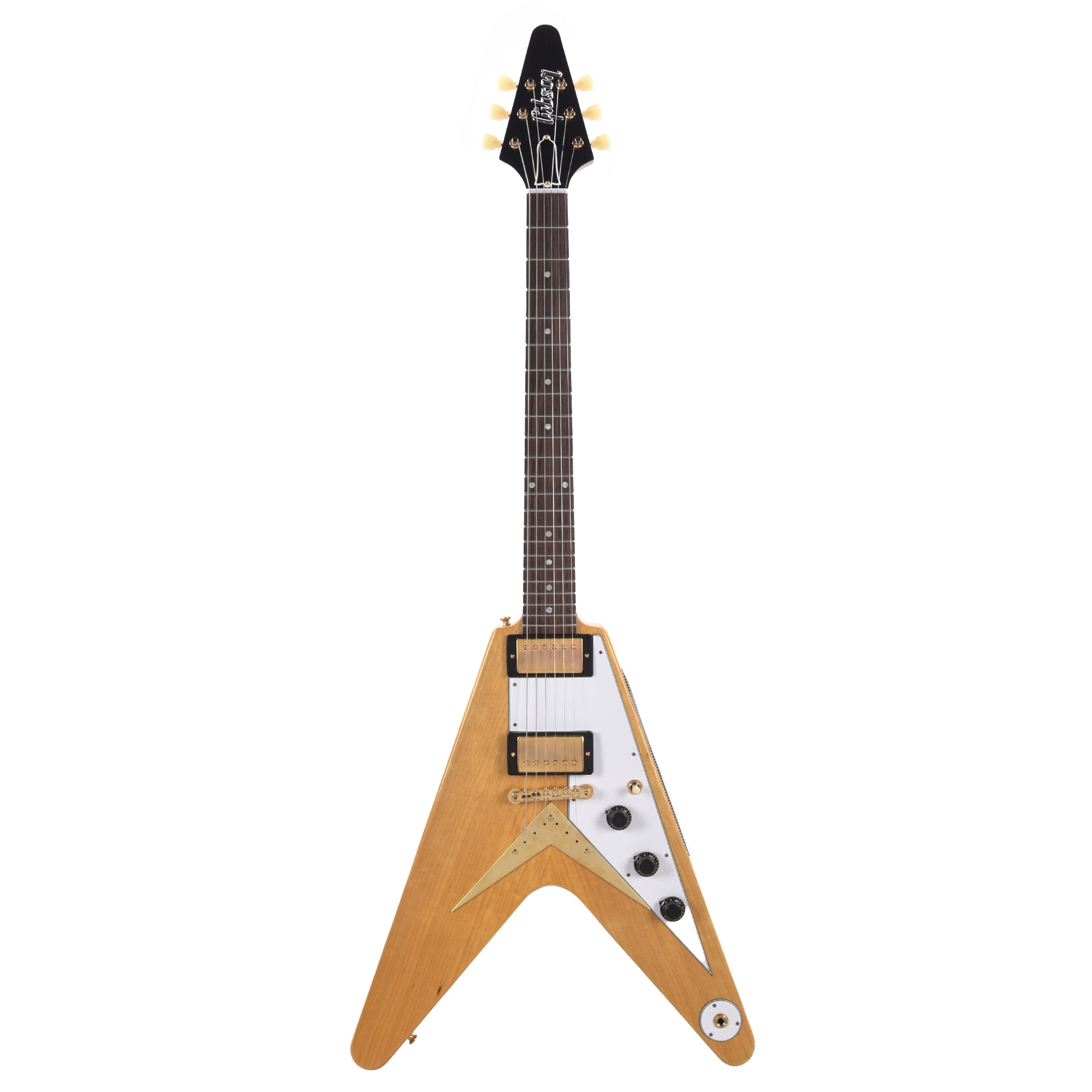 Gibson Custom Shop 1958 Korina Flying V Reissue Natural w/White Pickguard Electric Guitars / Solid Body
