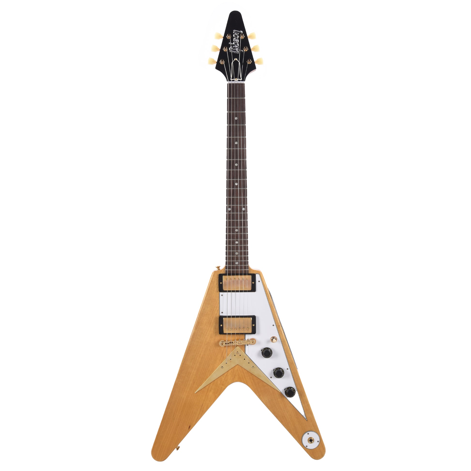Gibson Custom Shop 1958 Korina Flying V Reissue Natural w/White Pickguard Electric Guitars / Solid Body