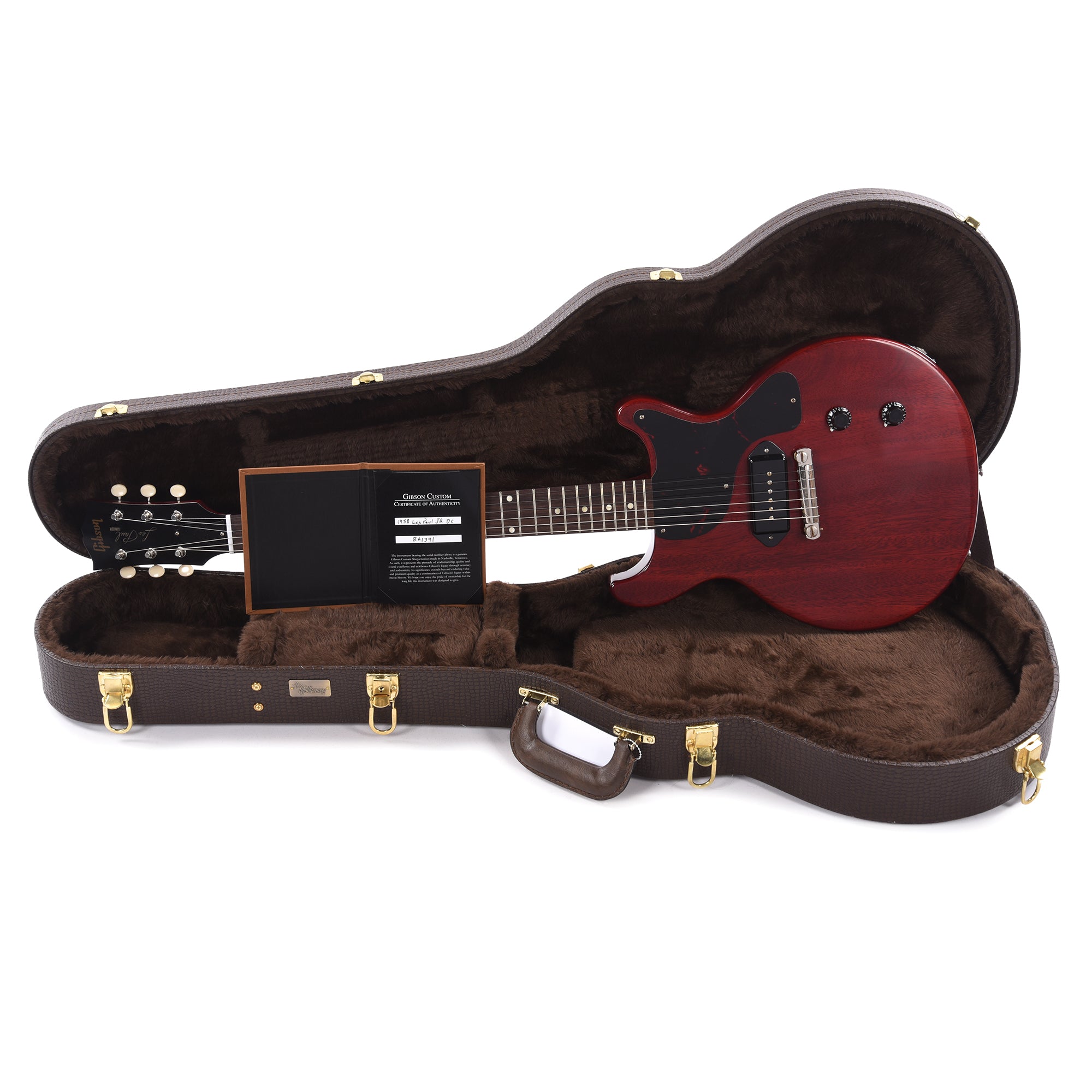 Gibson Custom Shop 1958 Les Paul Junior Double Cut Reissue Cherry Red VOS Electric Guitars / Solid Body