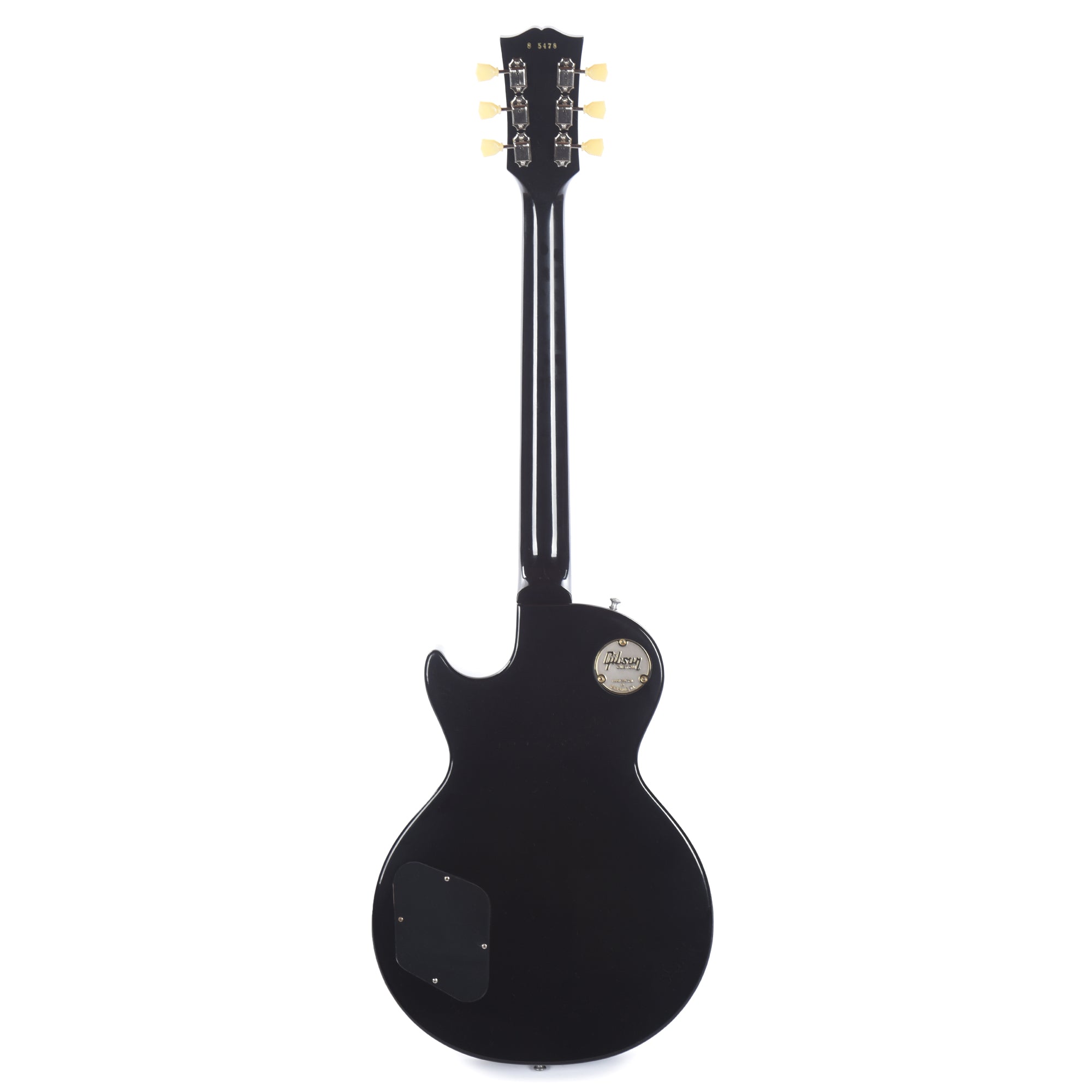 Gibson Custom Shop 1958 Les Paul Standard All Ebony Ultra Murphy Lab Light Aged Electric Guitars / Solid Body