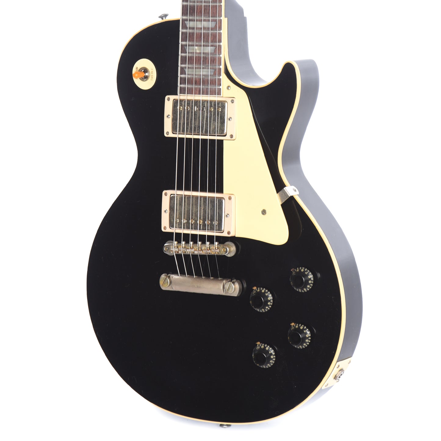 Gibson Custom Shop 1958 Les Paul Standard All Ebony Ultra Murphy Lab Light Aged Electric Guitars / Solid Body