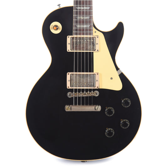 Gibson Custom Shop 1958 Les Paul Standard All Ebony Ultra Murphy Lab Light Aged Electric Guitars / Solid Body