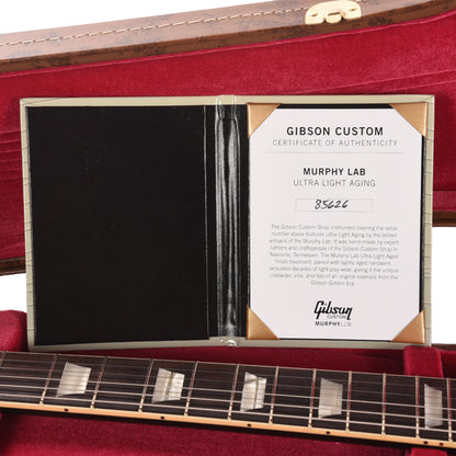 Gibson Custom Shop 1958 Les Paul Standard All Ebony Ultra Murphy Lab Light Aged Electric Guitars / Solid Body