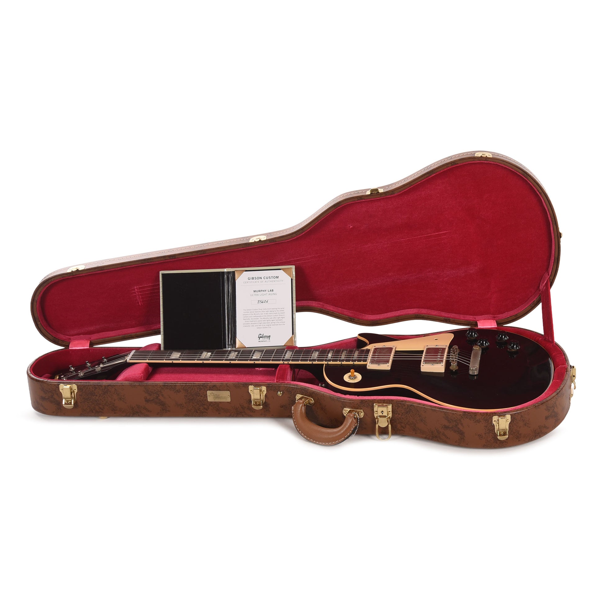 Gibson Custom Shop 1958 Les Paul Standard All Ebony Ultra Murphy Lab Light Aged Electric Guitars / Solid Body