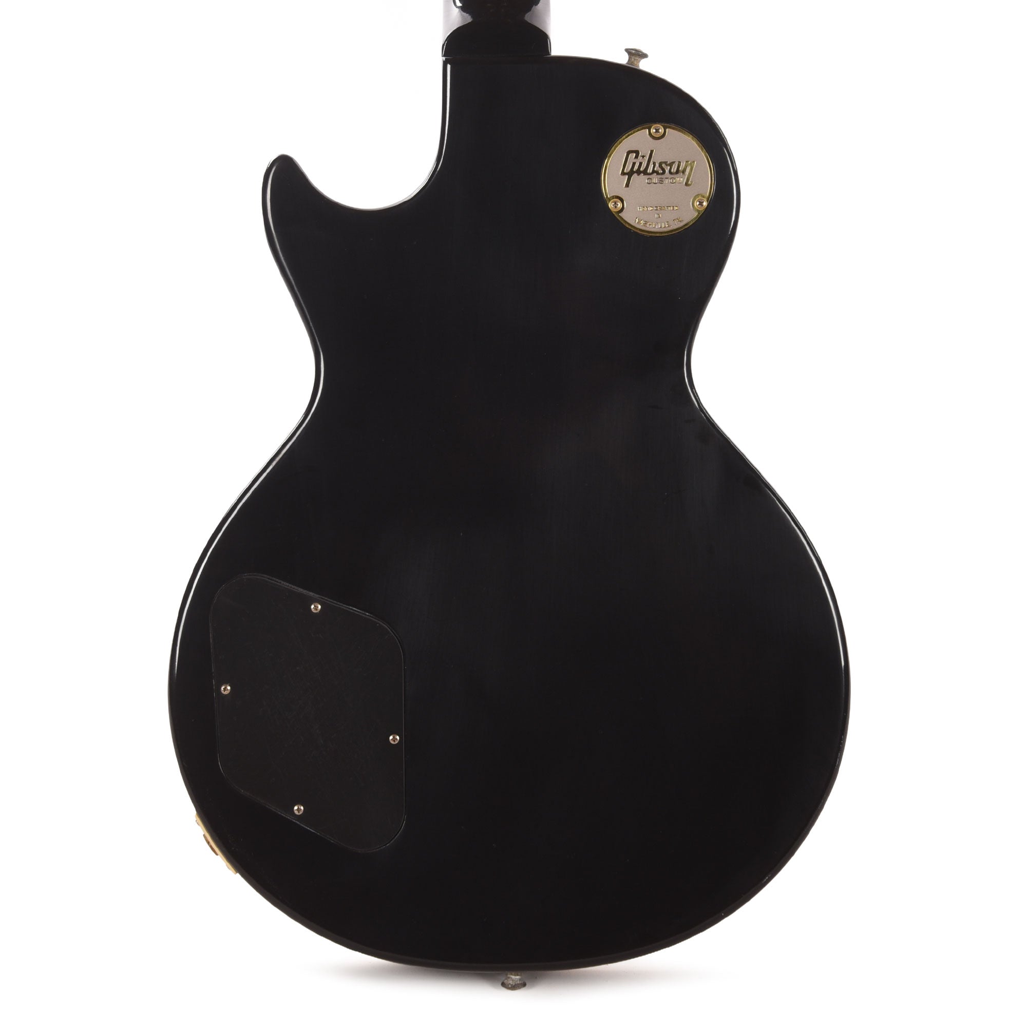 Gibson Custom Shop 1958 Les Paul Standard All Ebony Ultra Murphy Lab Light Aged Electric Guitars / Solid Body