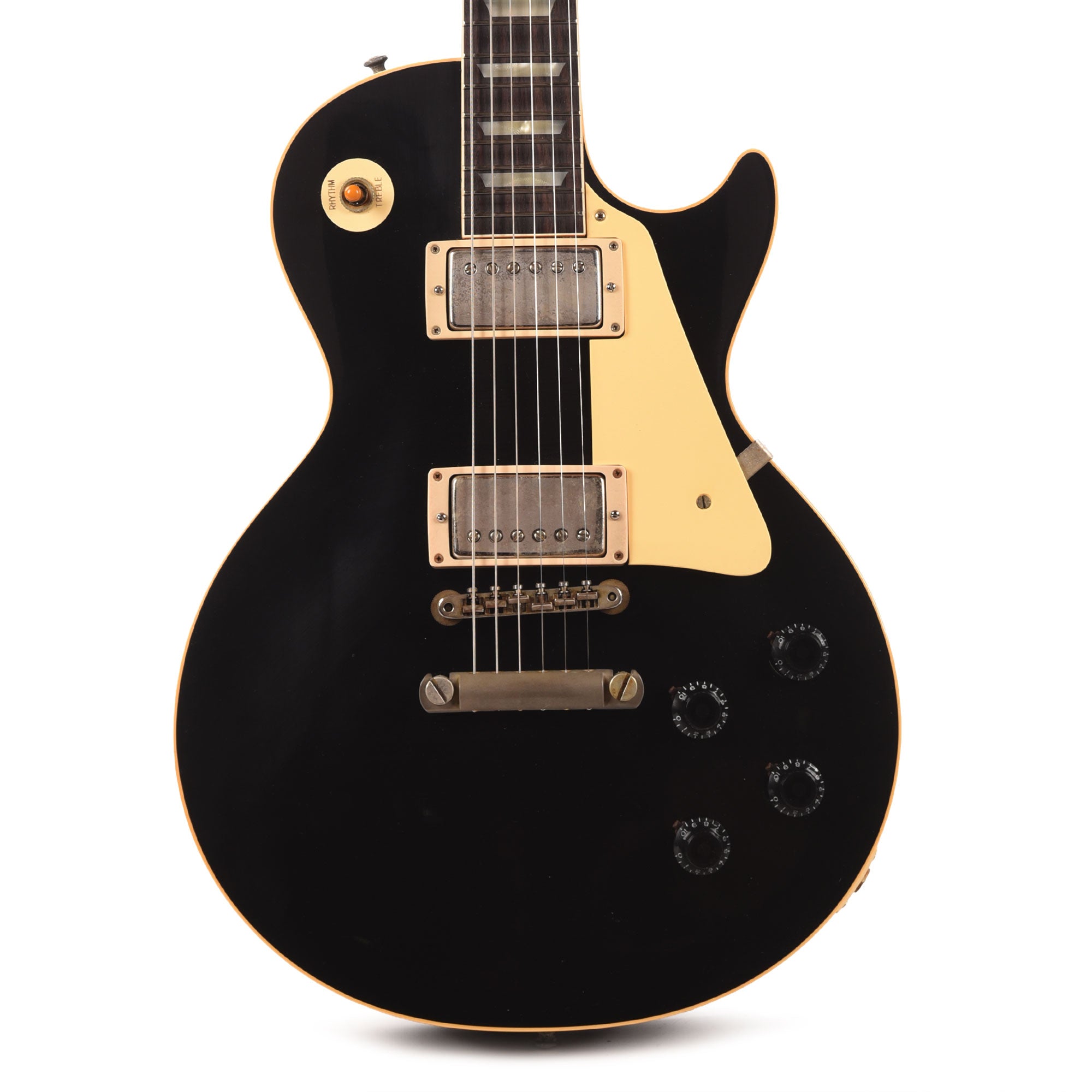 Gibson Custom Shop 1958 Les Paul Standard All Ebony Ultra Murphy Lab Light Aged Electric Guitars / Solid Body