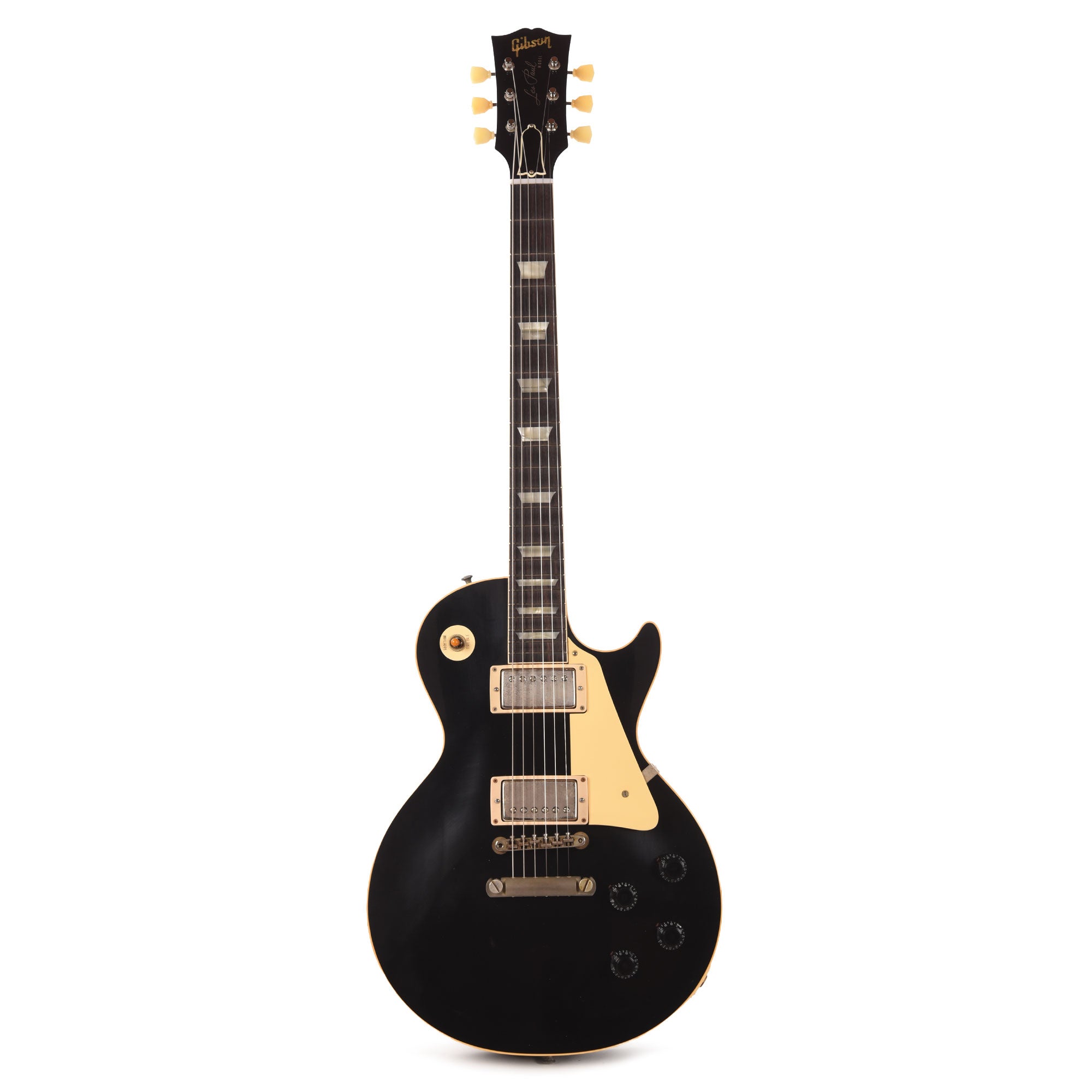 Gibson Custom Shop 1958 Les Paul Standard All Ebony Ultra Murphy Lab Light Aged Electric Guitars / Solid Body