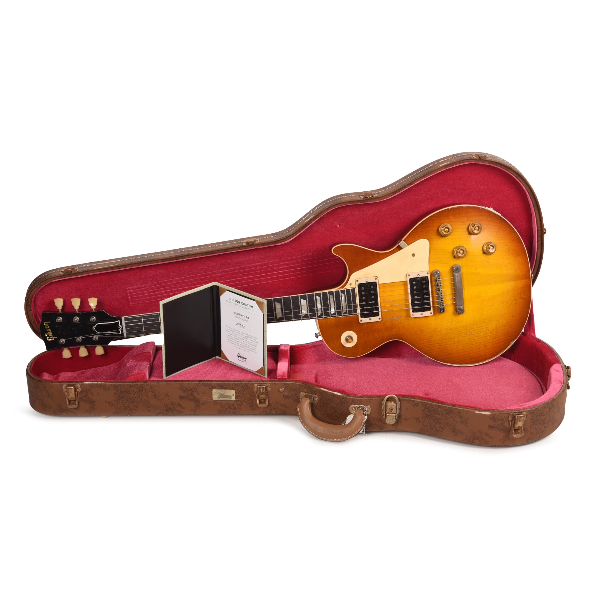 Gibson Custom Shop 1958 Les Paul Standard Beauty of the Burst 153 Murphy Lab Heavy Aged w/Double Black Custombuckers Electric Guitars / Solid Body