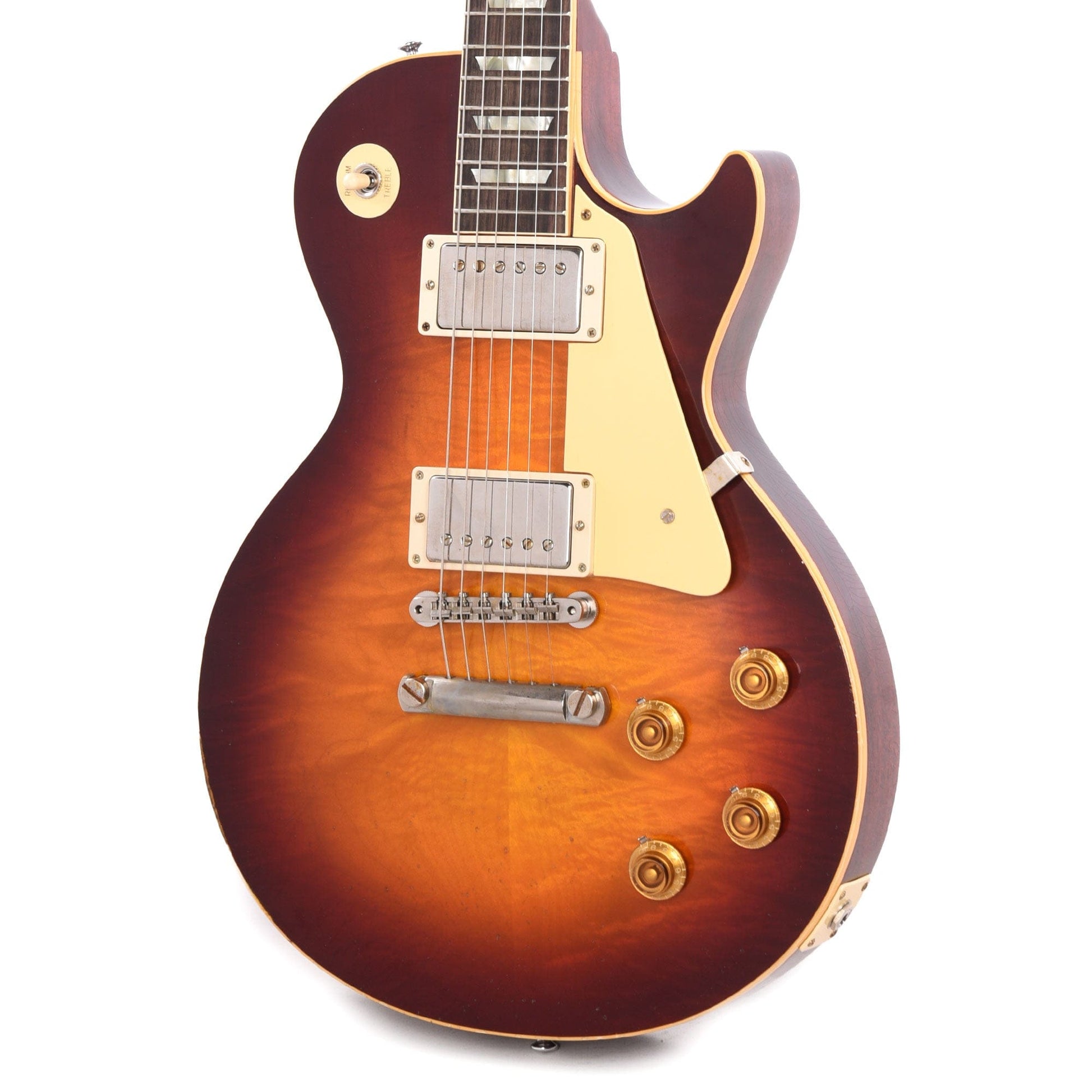 Gibson Custom Shop 1958 Les Paul Standard Cherry Teaburst Light Aged Electric Guitars / Solid Body