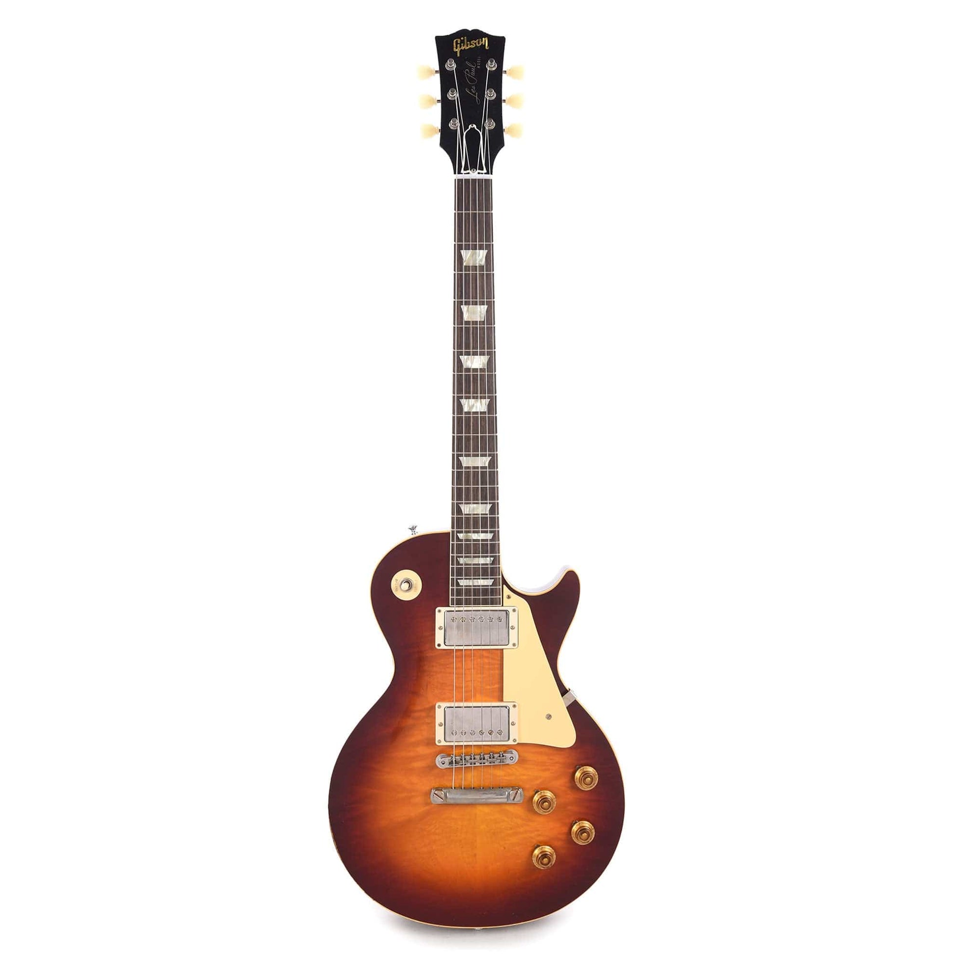 Gibson Custom Shop 1958 Les Paul Standard Cherry Teaburst Light Aged Electric Guitars / Solid Body