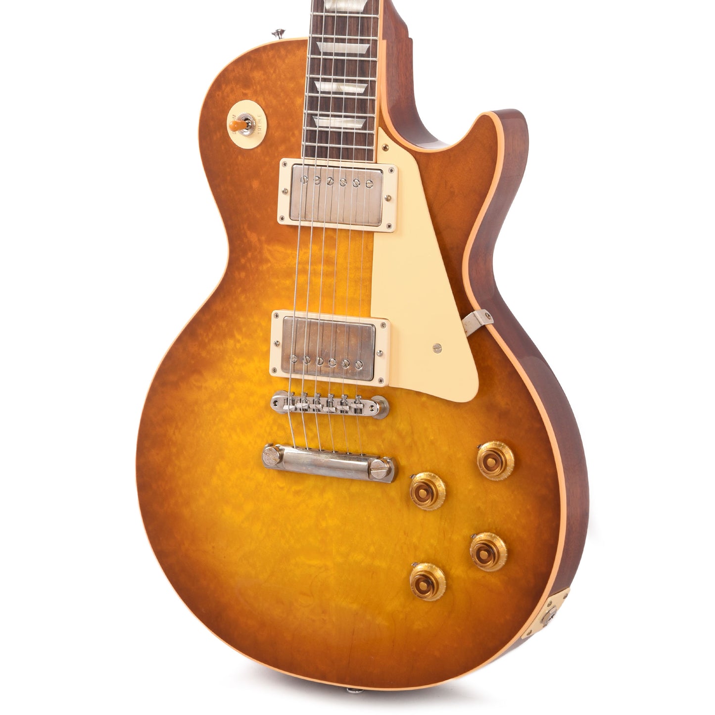 Gibson Custom Shop 1958 Les Paul Standard "CME Spec" AAA Quilted Maple Golden Poppy Burst VOS Electric Guitars / Solid Body
