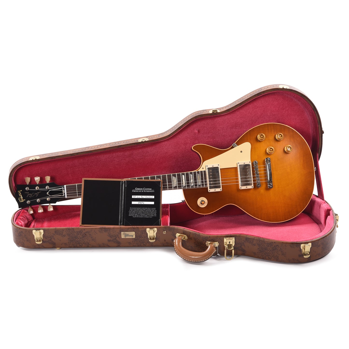Gibson Custom Shop 1958 Les Paul Standard "CME Spec" Amber VOS w/59 Carmelita Neck Electric Guitars / Solid Body