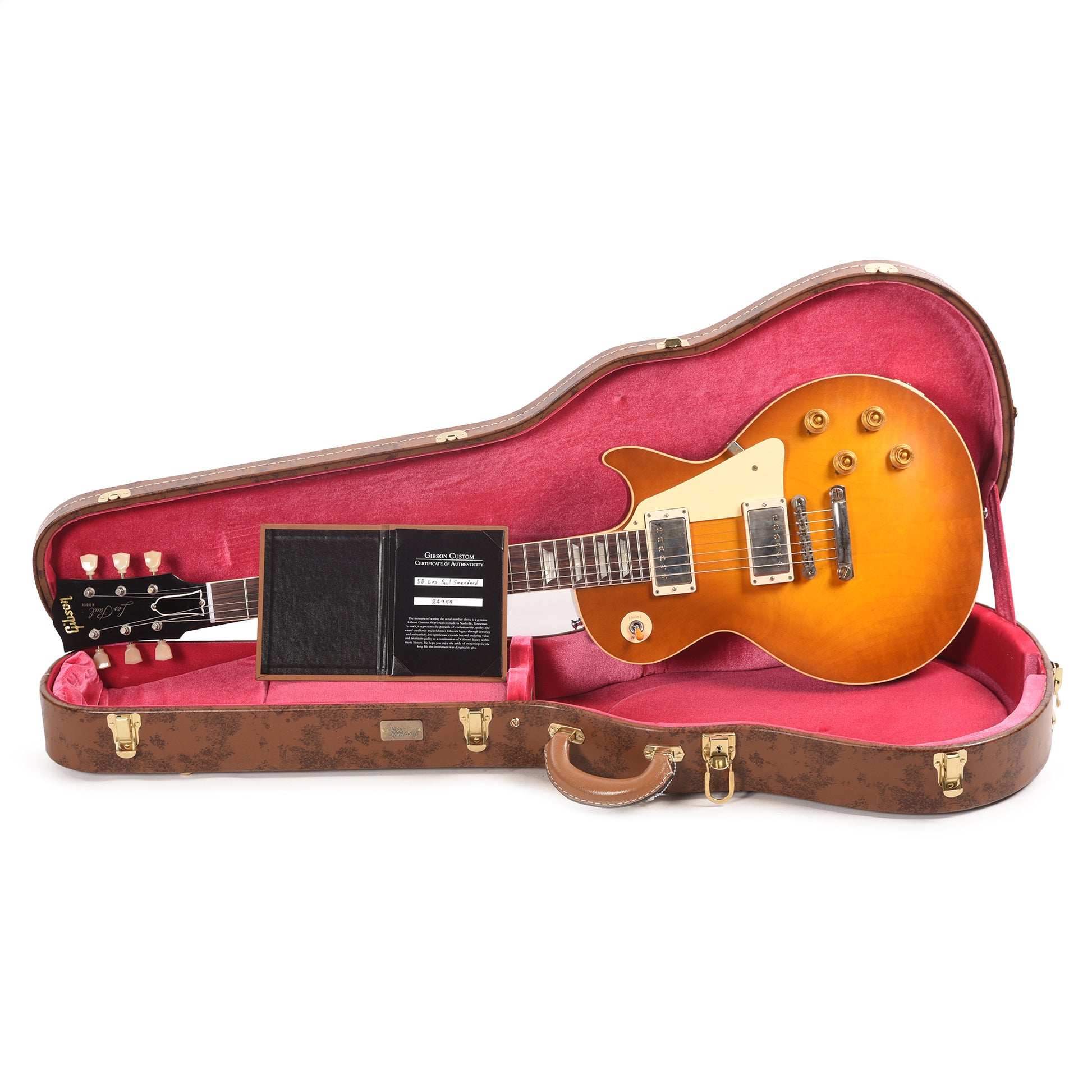 Gibson Custom Shop 1958 Les Paul Standard "CME Spec" Amber VOS w/59 Carmelita Neck Electric Guitars / Solid Body