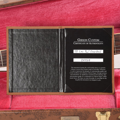 Gibson Custom Shop 1958 Les Paul Standard "CME Spec" Amber VOS w/59 Carmelita Neck Electric Guitars / Solid Body