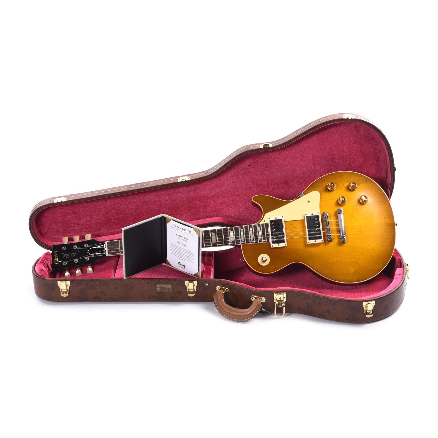 Gibson Custom Shop 1958 Les Paul Standard "CME Spec" Green Lemon Murphy Lab Light Aged w/60 V2 Neck Electric Guitars / Solid Body