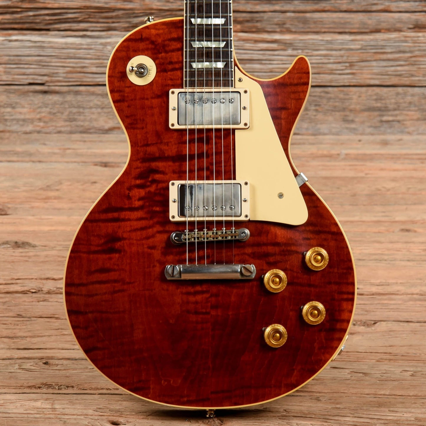 Gibson Custom Shop 1958 Les Paul Standard Plain Top Reissue "CME Spec" Viking Red Electric Guitars / Solid Body
