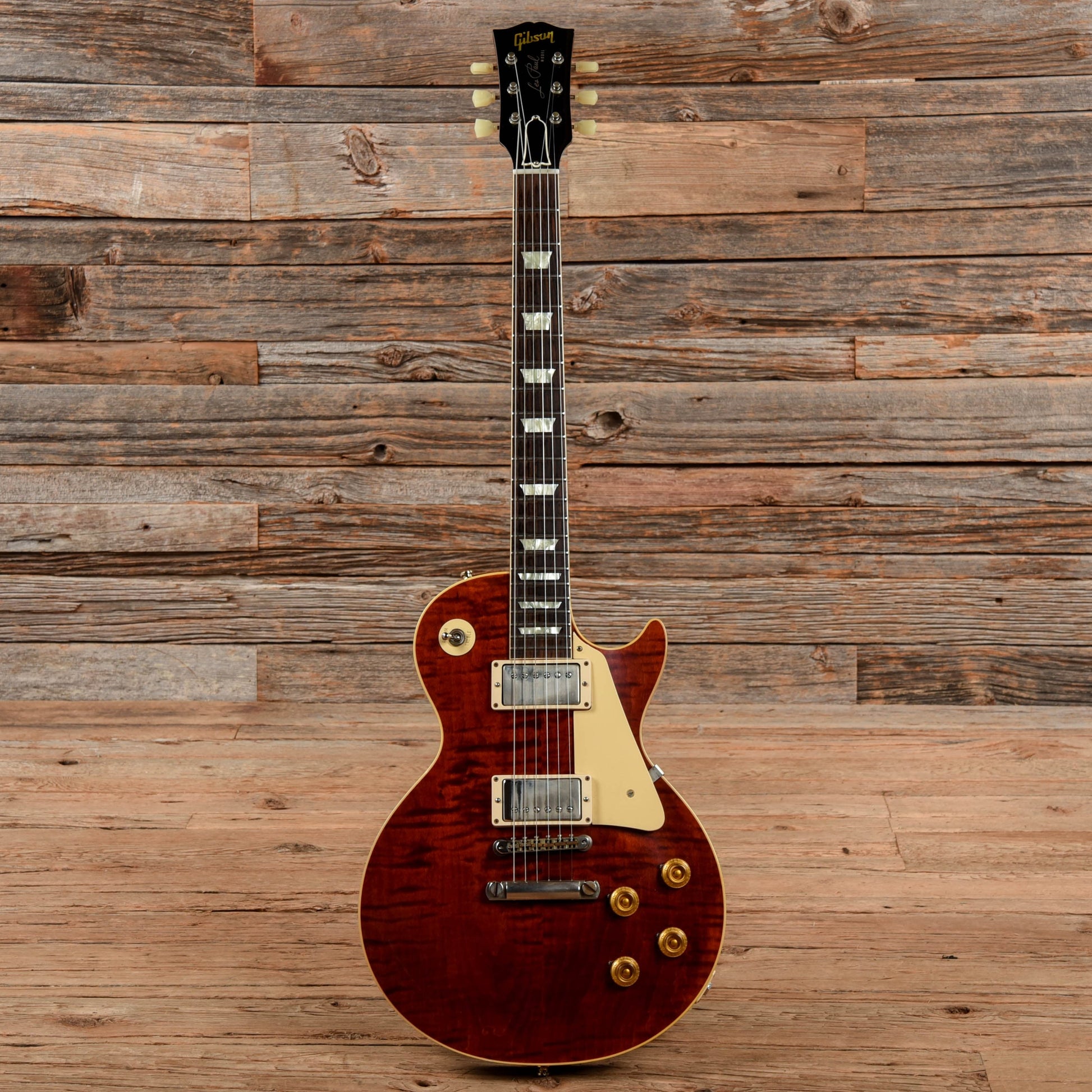 Gibson Custom Shop 1958 Les Paul Standard Plain Top Reissue "CME Spec" Viking Red Electric Guitars / Solid Body