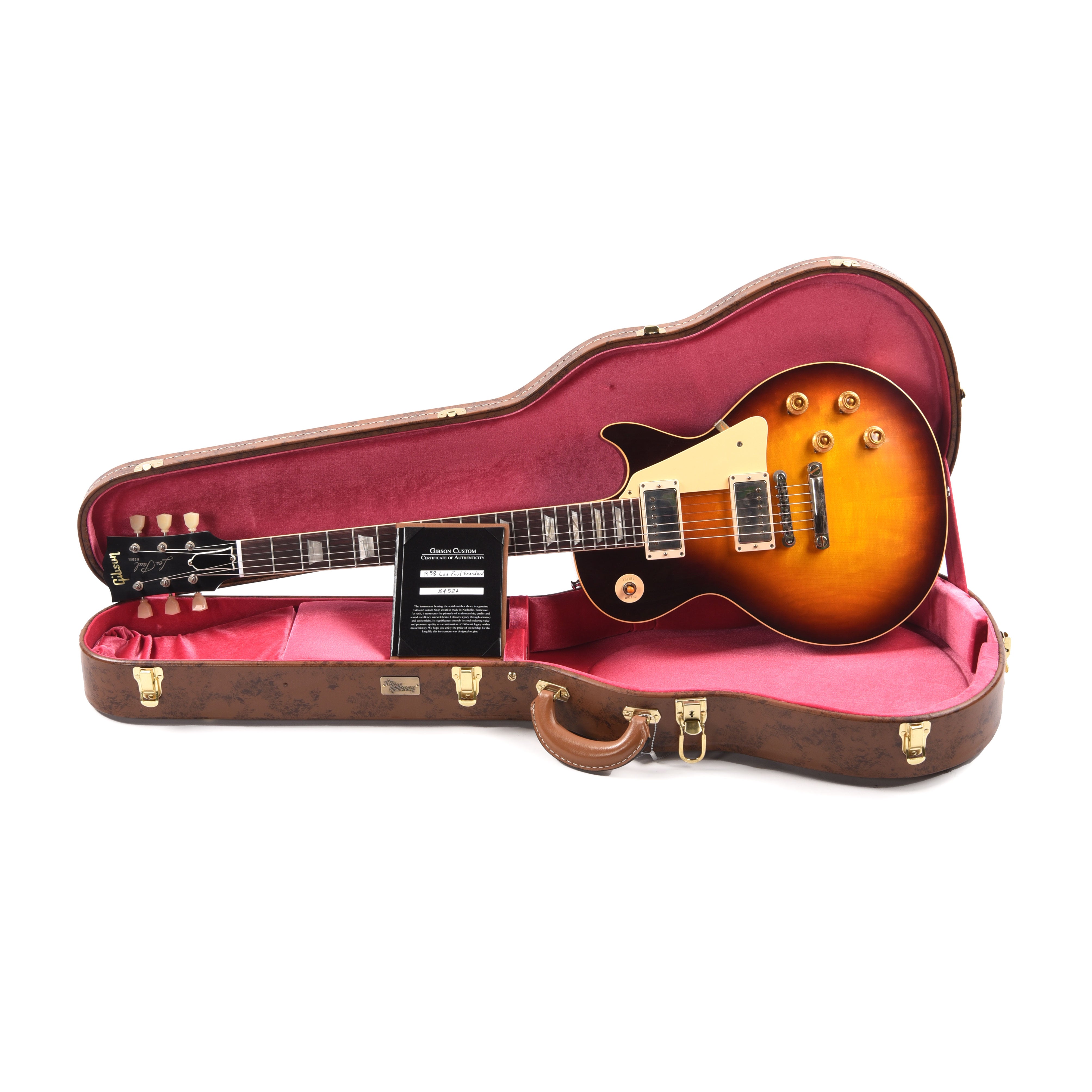 Gibson Custom Shop 1958 Les Paul Standard Reissue Bourbon Burst VOS Electric Guitars / Solid Body