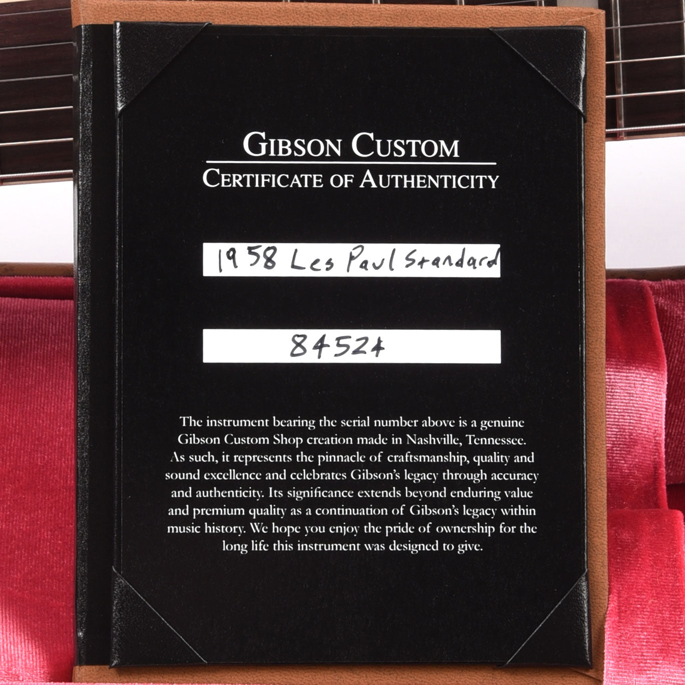 Gibson Custom Shop 1958 Les Paul Standard Reissue Bourbon Burst VOS Electric Guitars / Solid Body