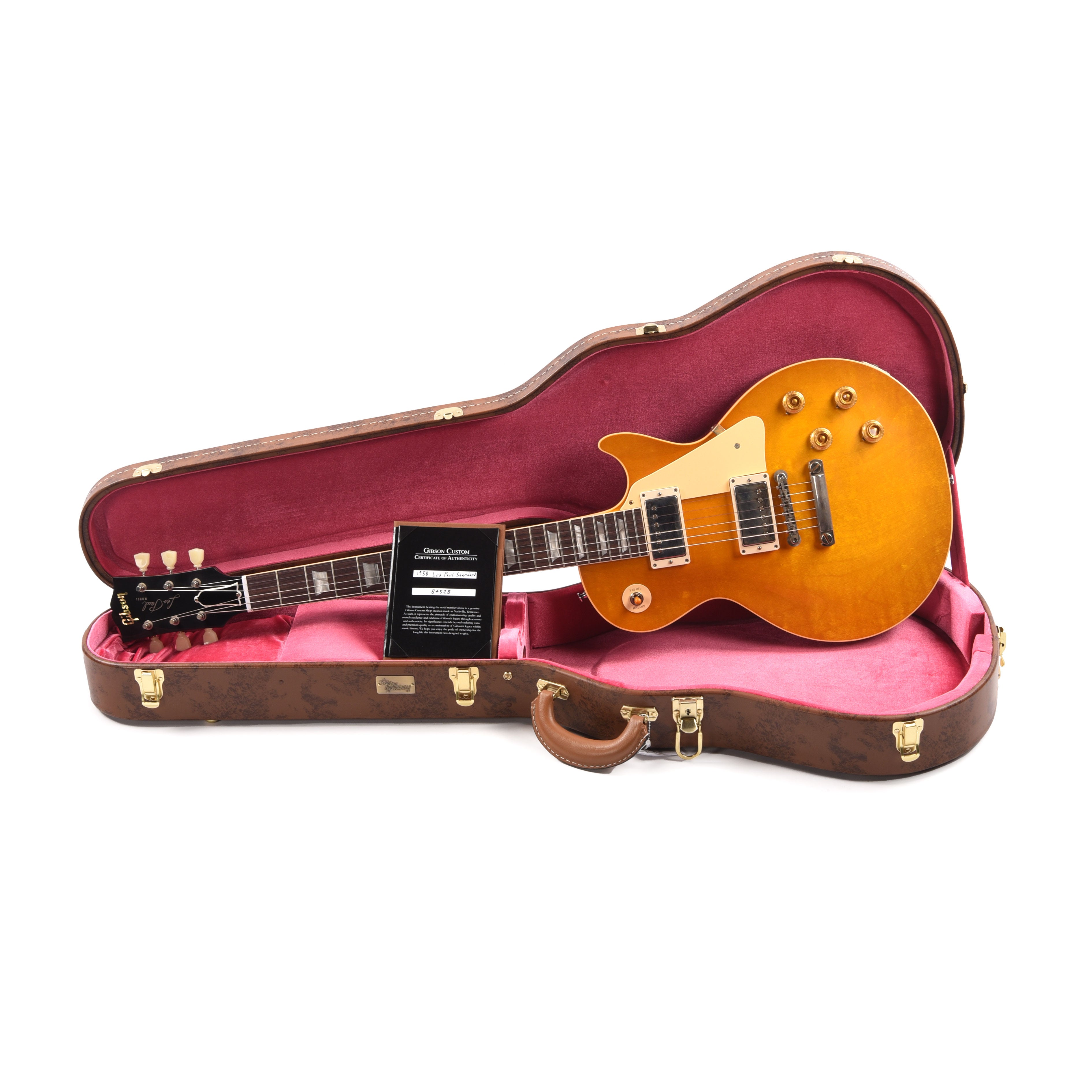 Gibson Custom Shop 1958 Les Paul Standard Reissue Lemon Burst VOS Electric Guitars / Solid Body