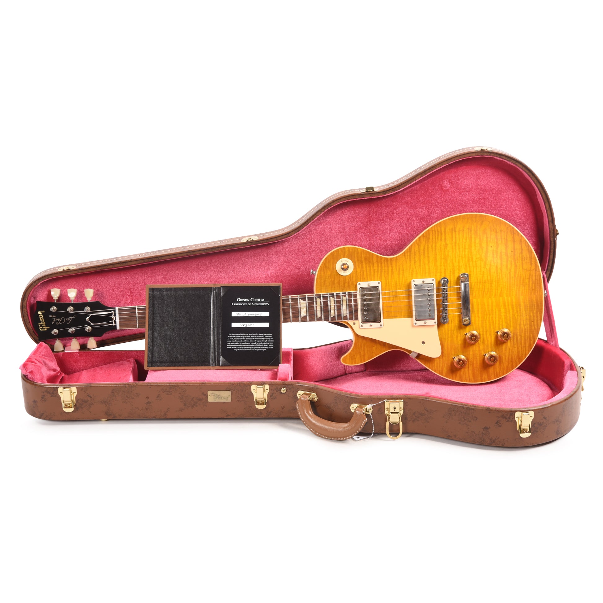 Gibson Custom Shop 1959 Les Paul "CME Spec" LEFTY Chambered Dirty Lemon Fade VOS w/'59 Carmelita Neck Electric Guitars / Solid Body