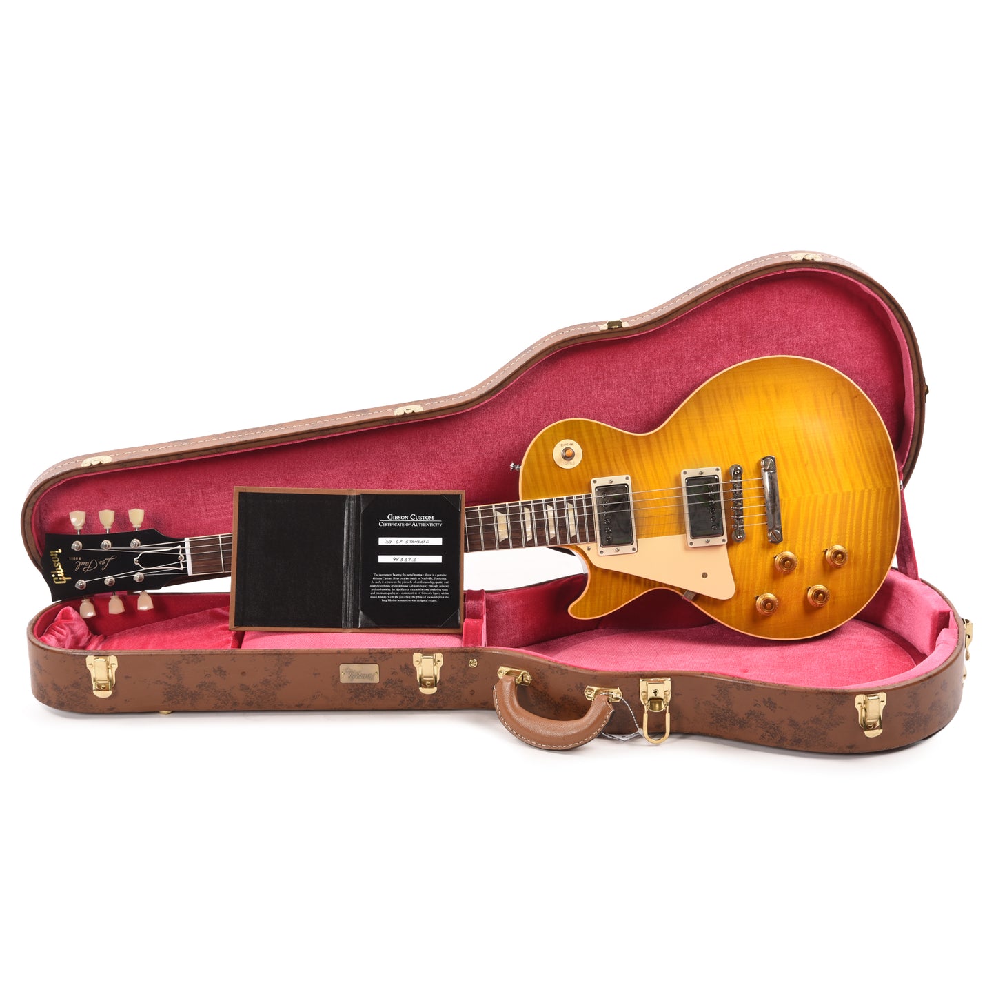 Gibson Custom Shop 1959 Les Paul "CME Spec" LEFTY Green Lemon VOS w/'59 Carmelita Neck Electric Guitars / Solid Body