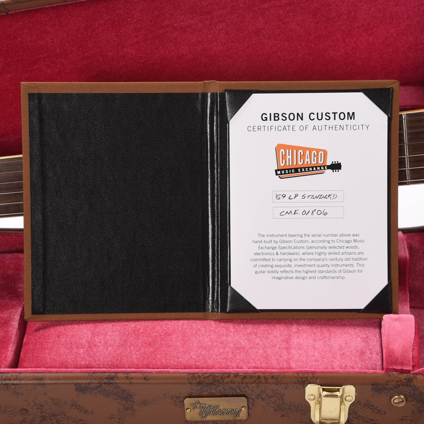 Gibson Custom Shop 1959 Les Paul Standard "CME Spec" Cherry Tea Burst VOS w/60 V2 Neck Electric Guitars / Solid Body