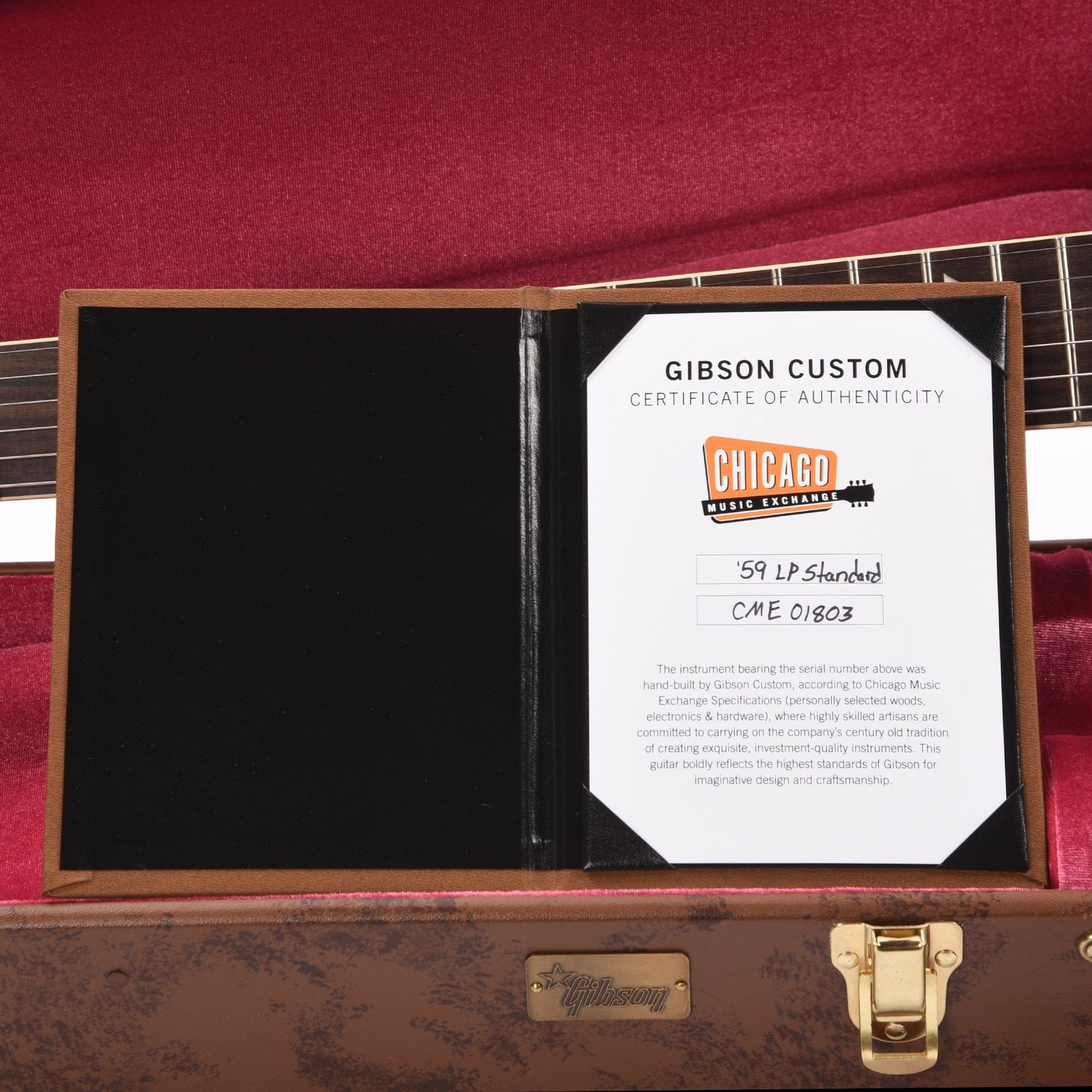 Gibson Custom Shop 1959 Les Paul Standard "CME Spec" Factory Burst VOS w/60 V2 Neck Electric Guitars / Solid Body