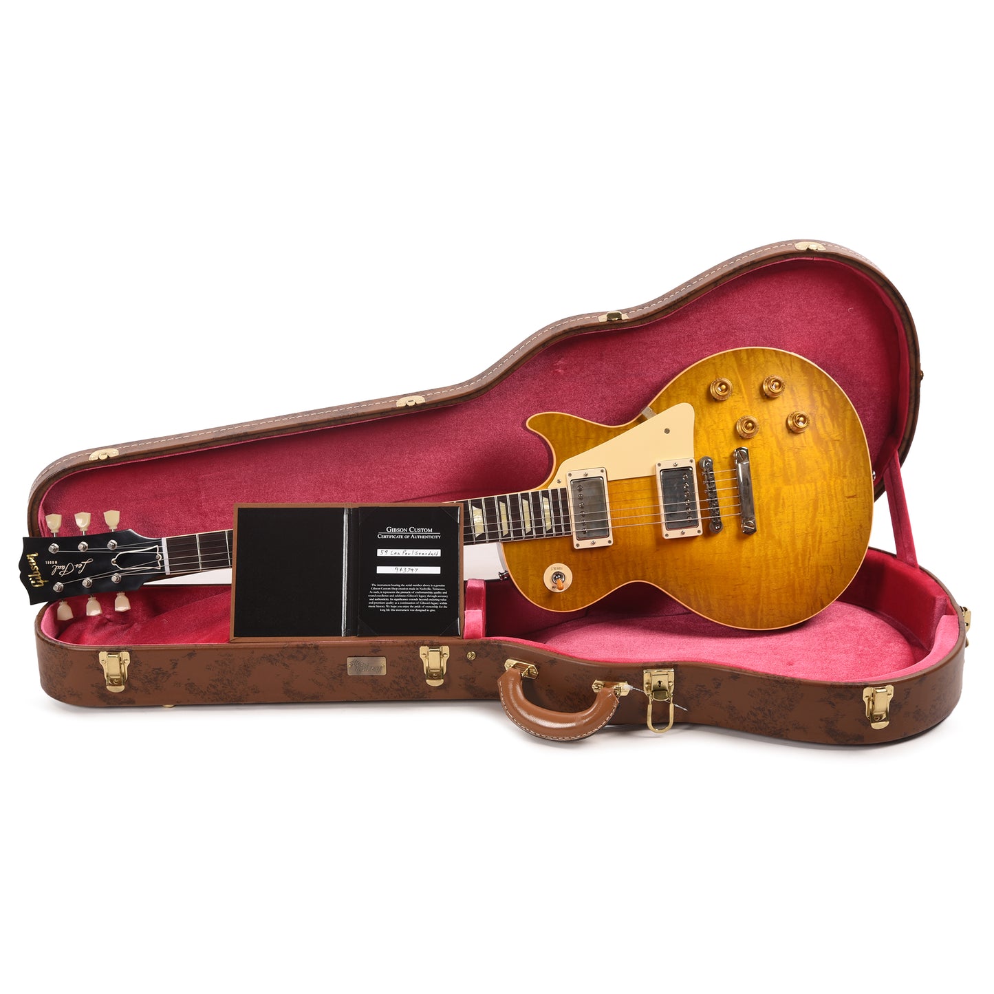 Gibson Custom Shop 1959 Les Paul Standard "CME Spec" Green Lemon VOS w/59 Carmelita Neck Electric Guitars / Solid Body