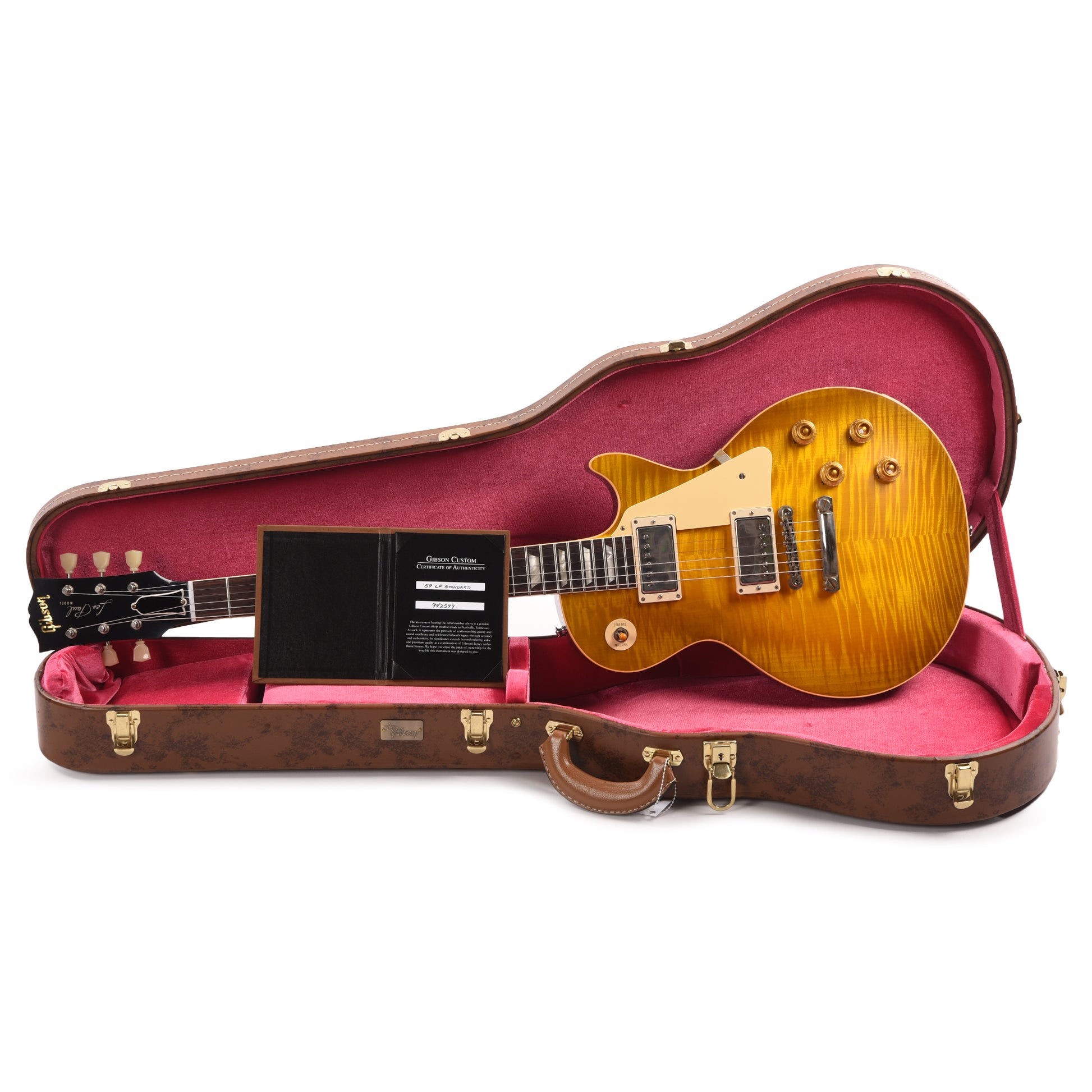 Gibson Custom Shop 1959 Les Paul Standard "CME Spec" Green Lemon VOS w/59 Carmelita Neck Electric Guitars / Solid Body