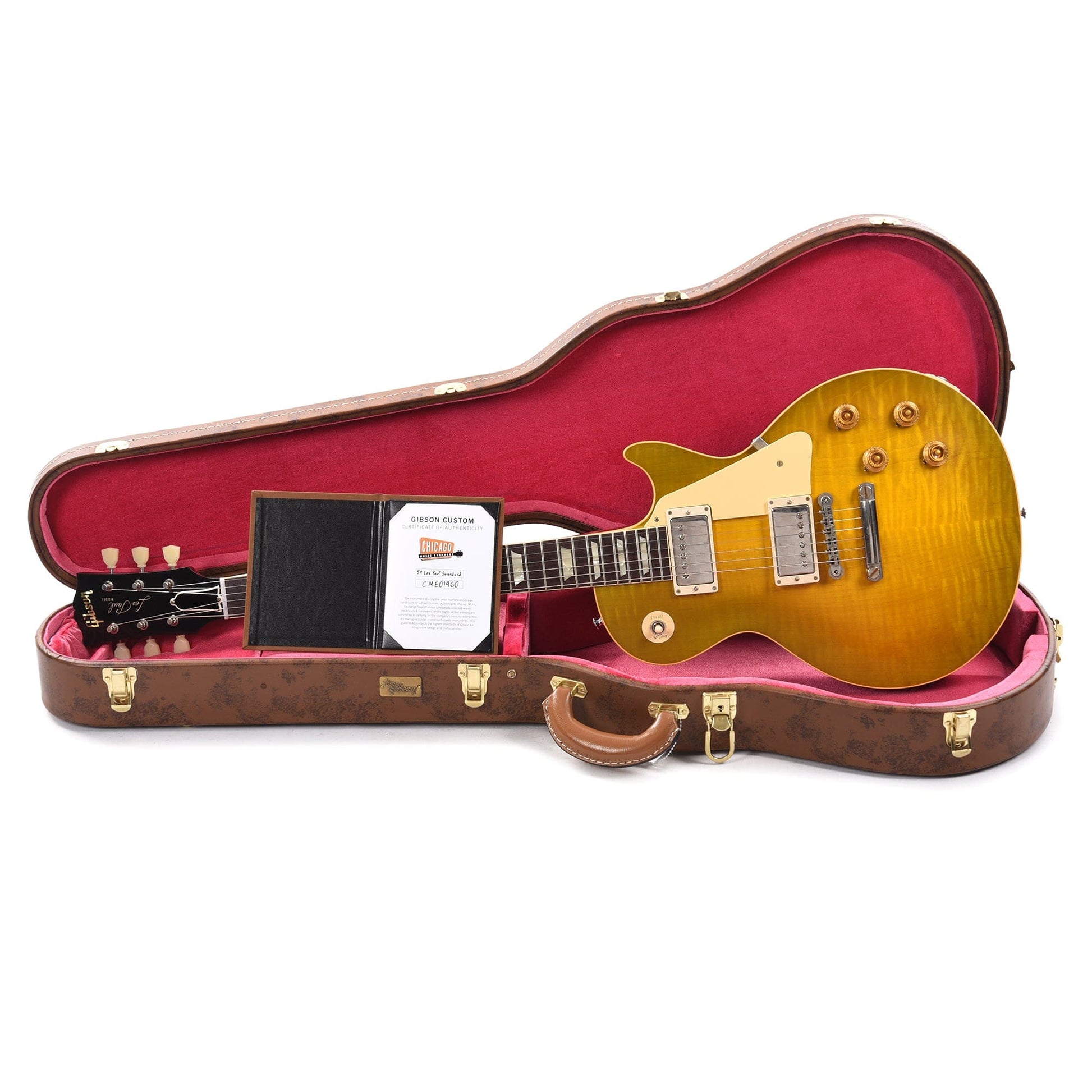 Gibson Custom Shop 1959 Les Paul Standard "CME Spec" Green Lemon VOS w/60 V2 Neck Electric Guitars / Solid Body