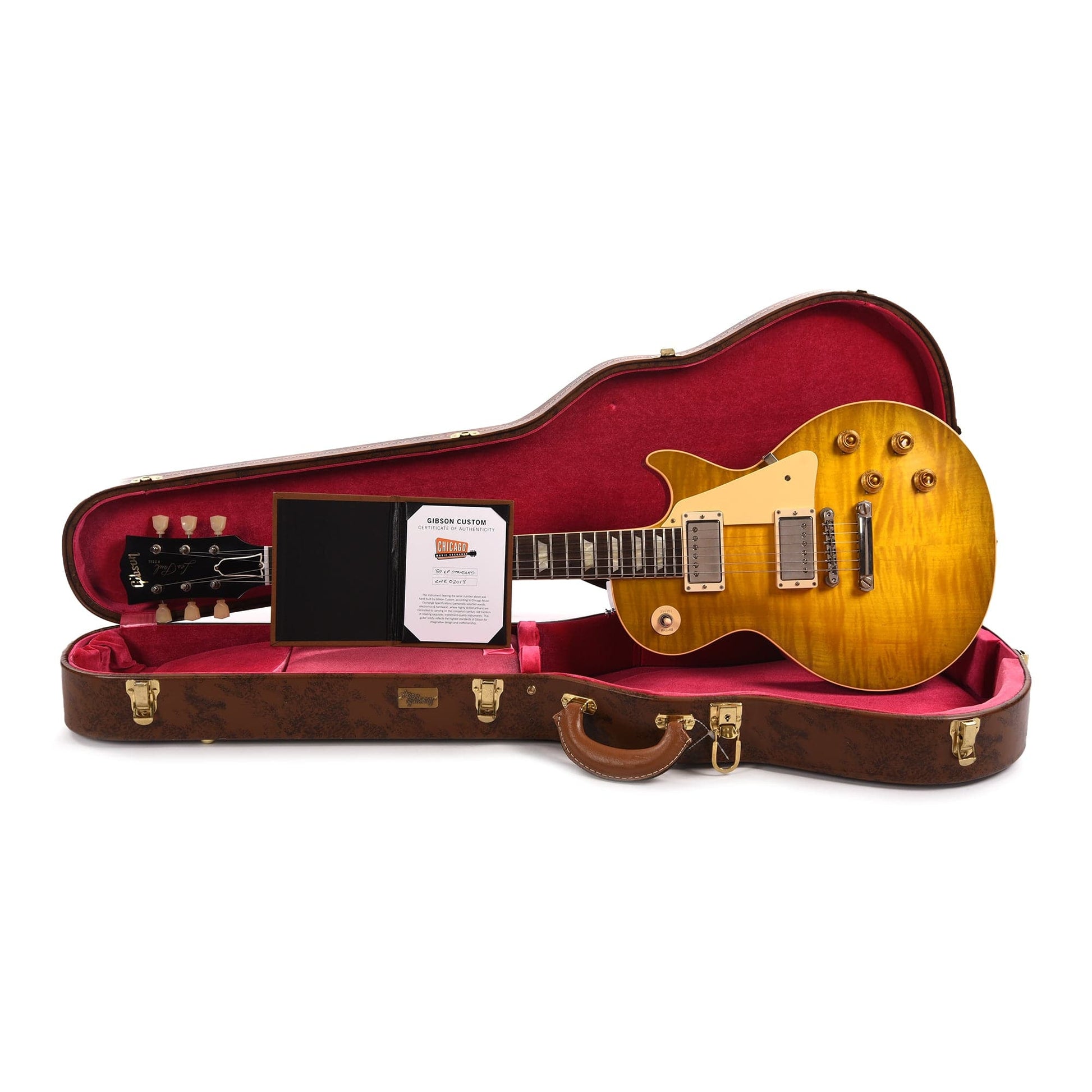 Gibson Custom Shop 1959 Les Paul Standard "CME Spec" Green Lemon VOS w/60 V2 Neck Electric Guitars / Solid Body