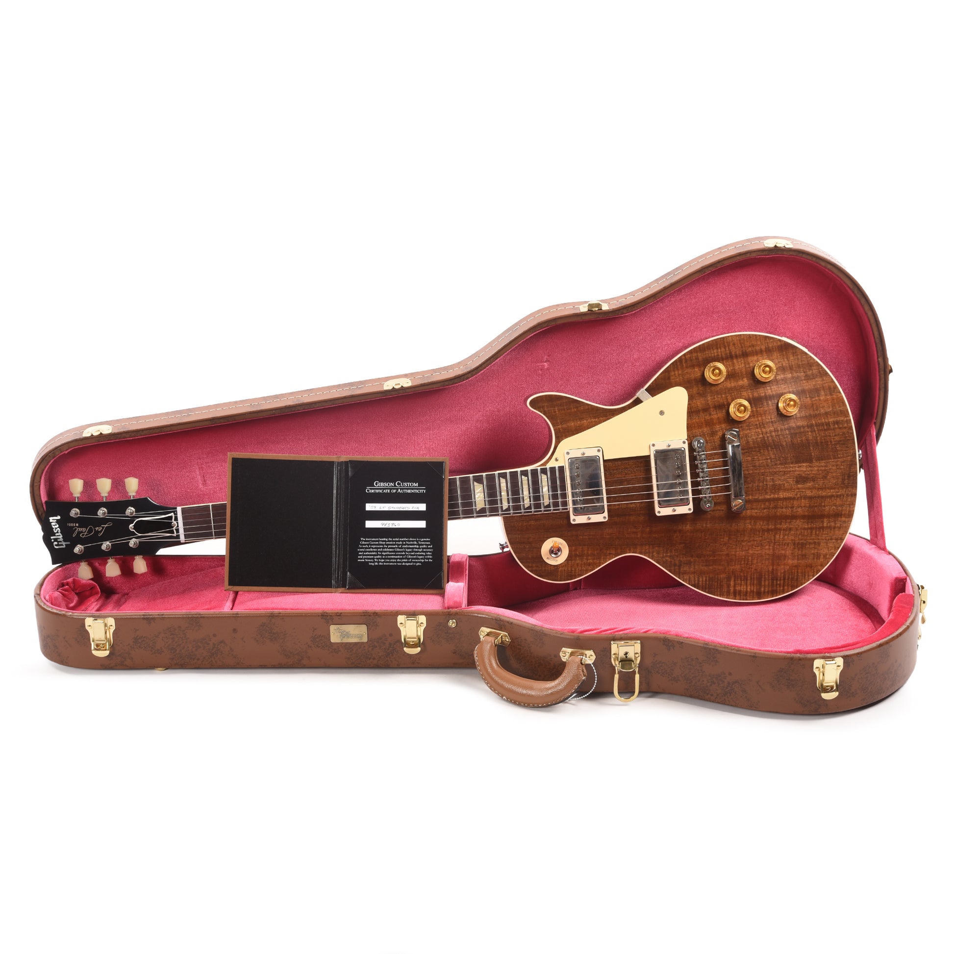 Gibson Custom Shop 1959 Les Paul Standard "CME Spec" Koa Natural VOS Electric Guitars / Solid Body